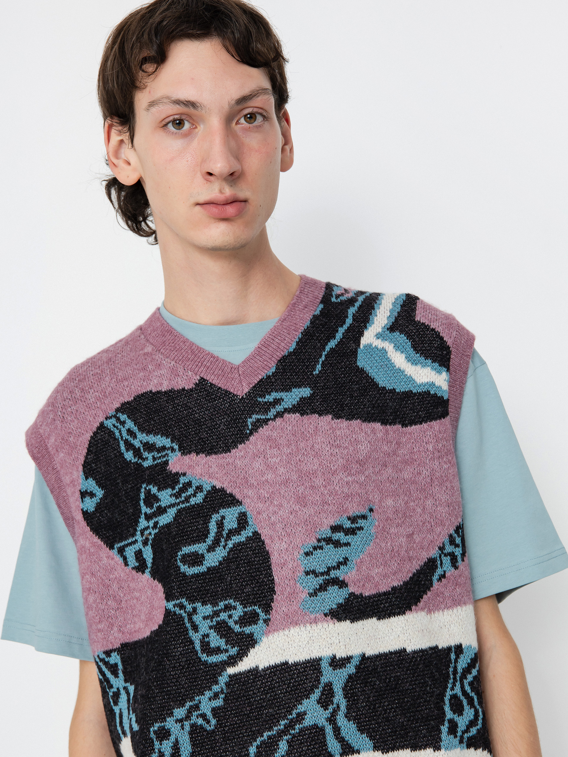 Nike SB Vest SL Sweater Snake (plum dust/lt orewood brn/black)