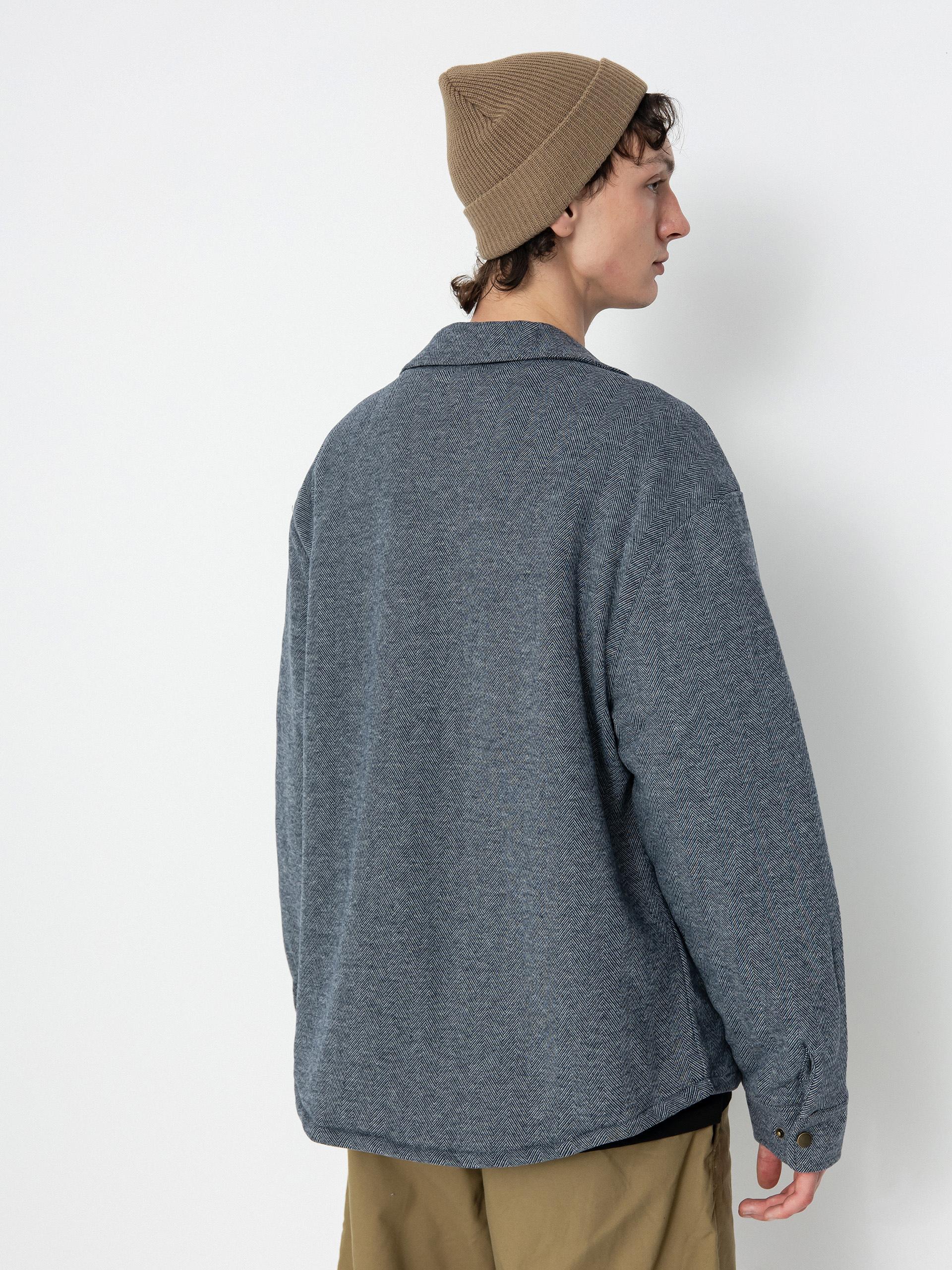 Brixton Durham Lined Jacke (black herringbone)