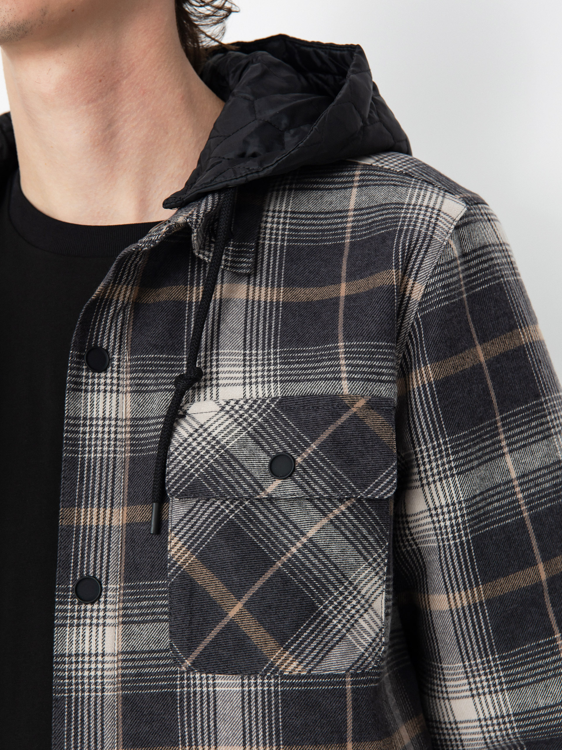 Mens Volcom Snowboard jacket Ins Riding Flannel (stone)