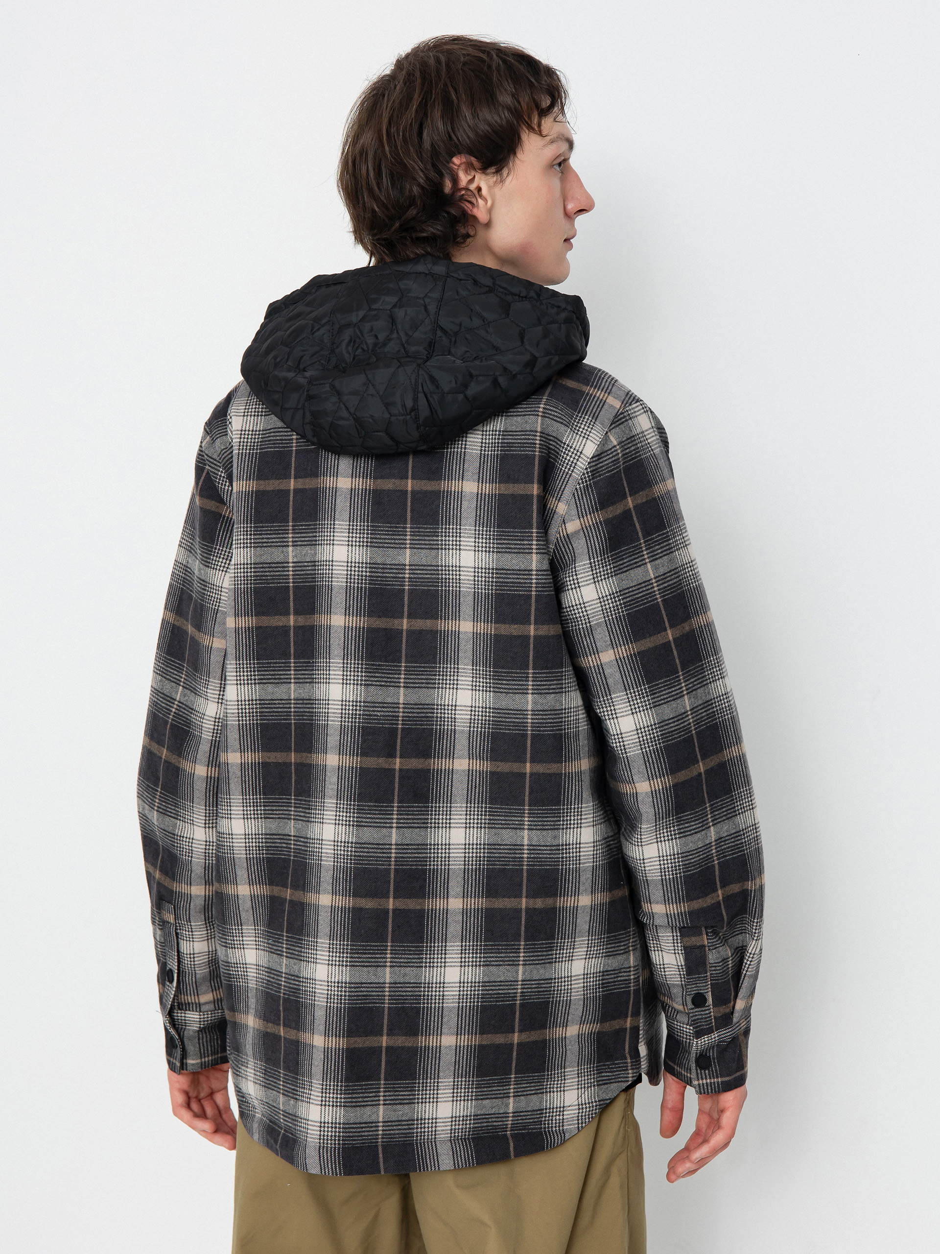 Mens Volcom Snowboard jacket Ins Riding Flannel (stone)