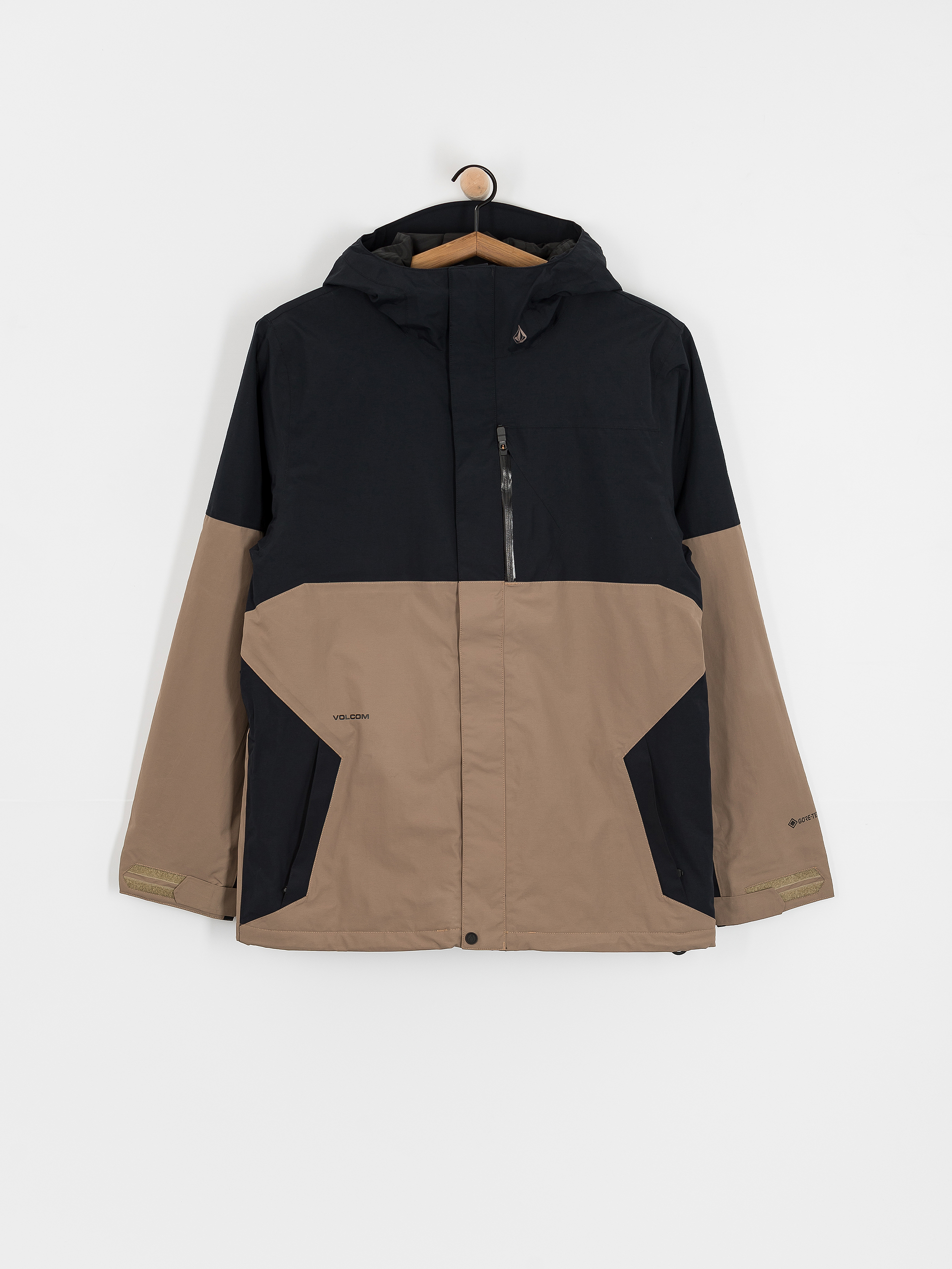 Volcom Snowboard jacket L Ins Gore Tex - brown, black (chestnut brown)