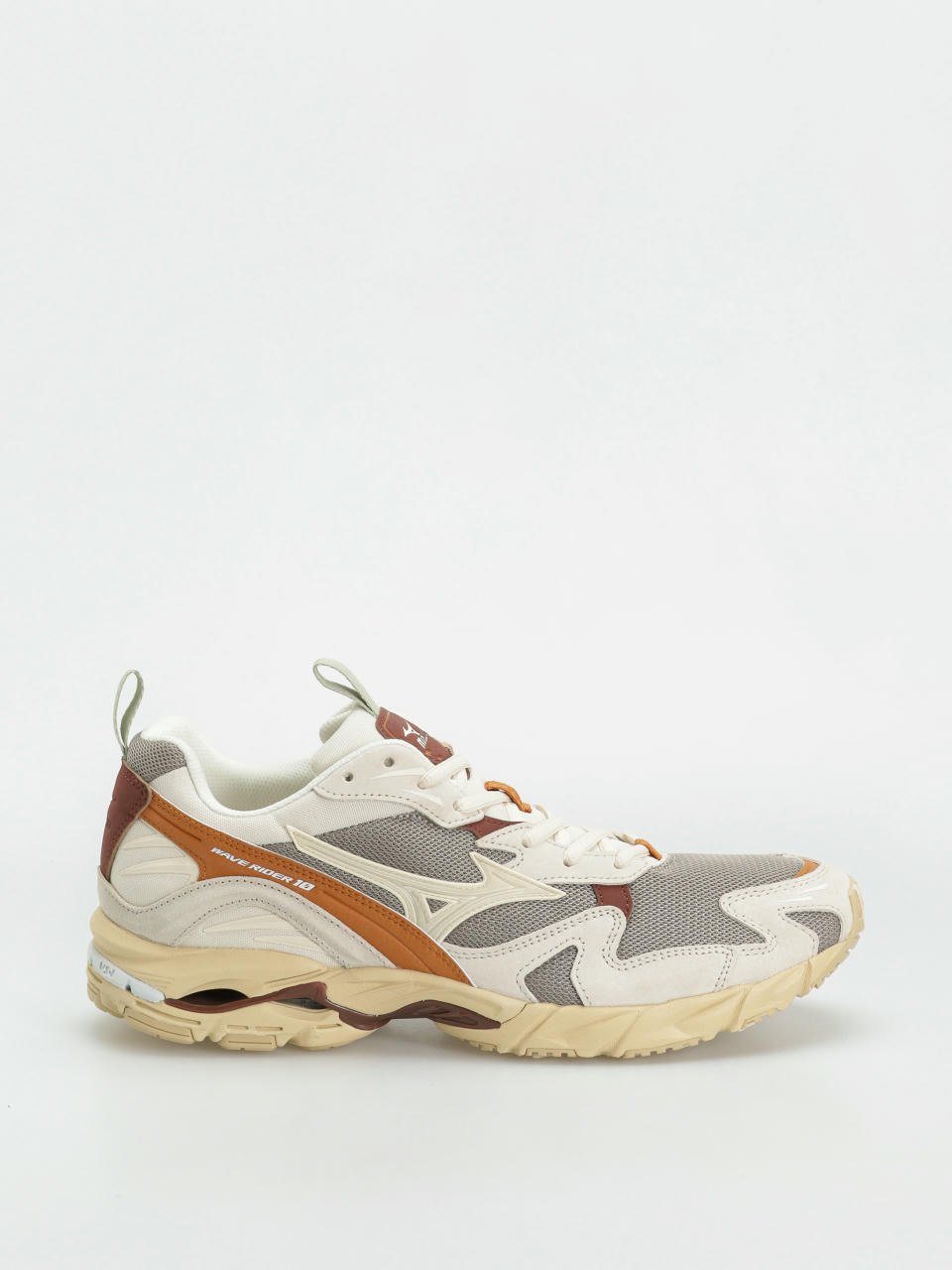 Mizuno Schuhe Wave Rider 10 Premium (vintage khaki/summer sand/pumpkin spice)