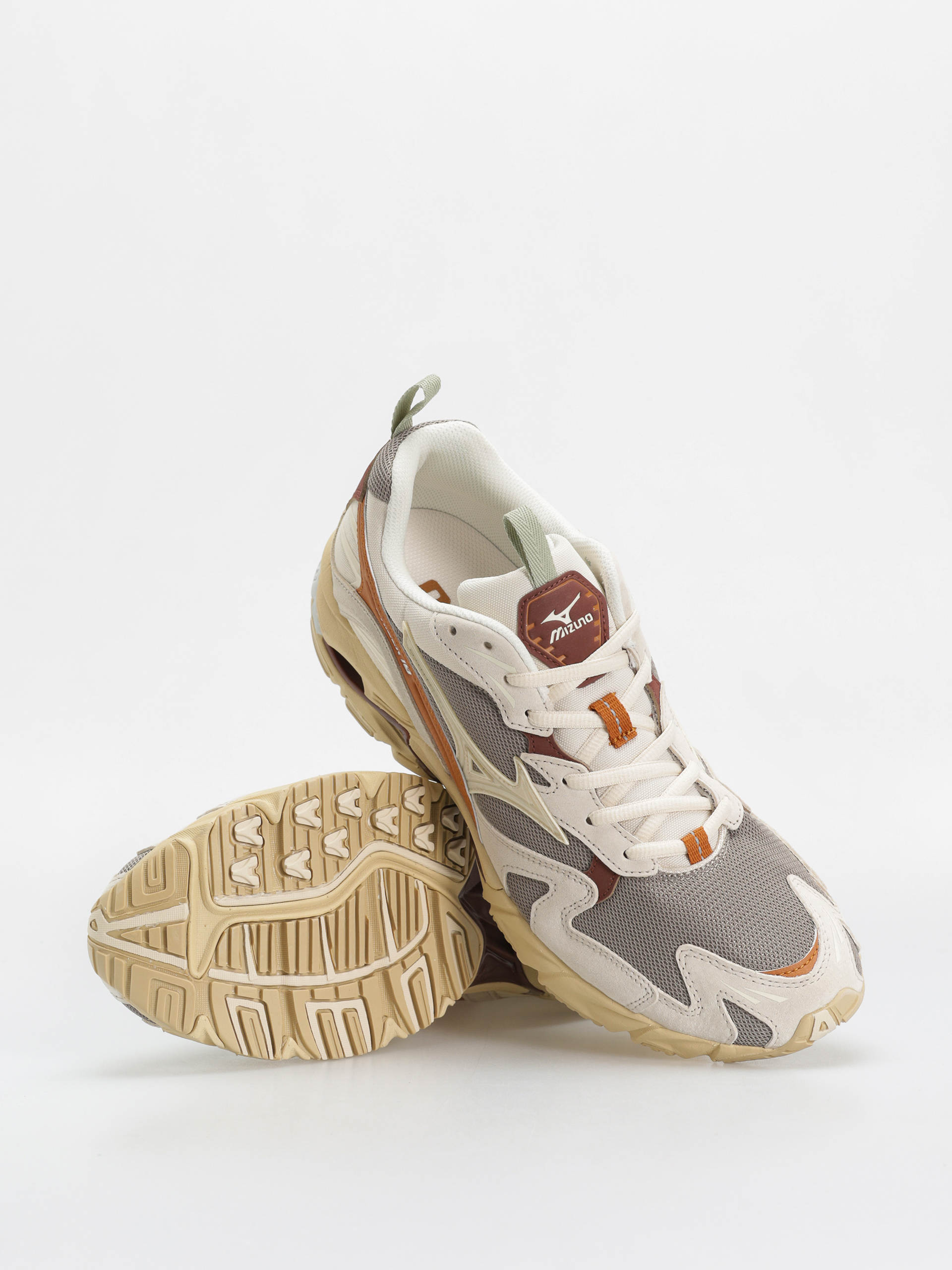 Mizuno Shoes Wave Rider 10 Premium (vintage khaki/summer sand/pumpkin spice)