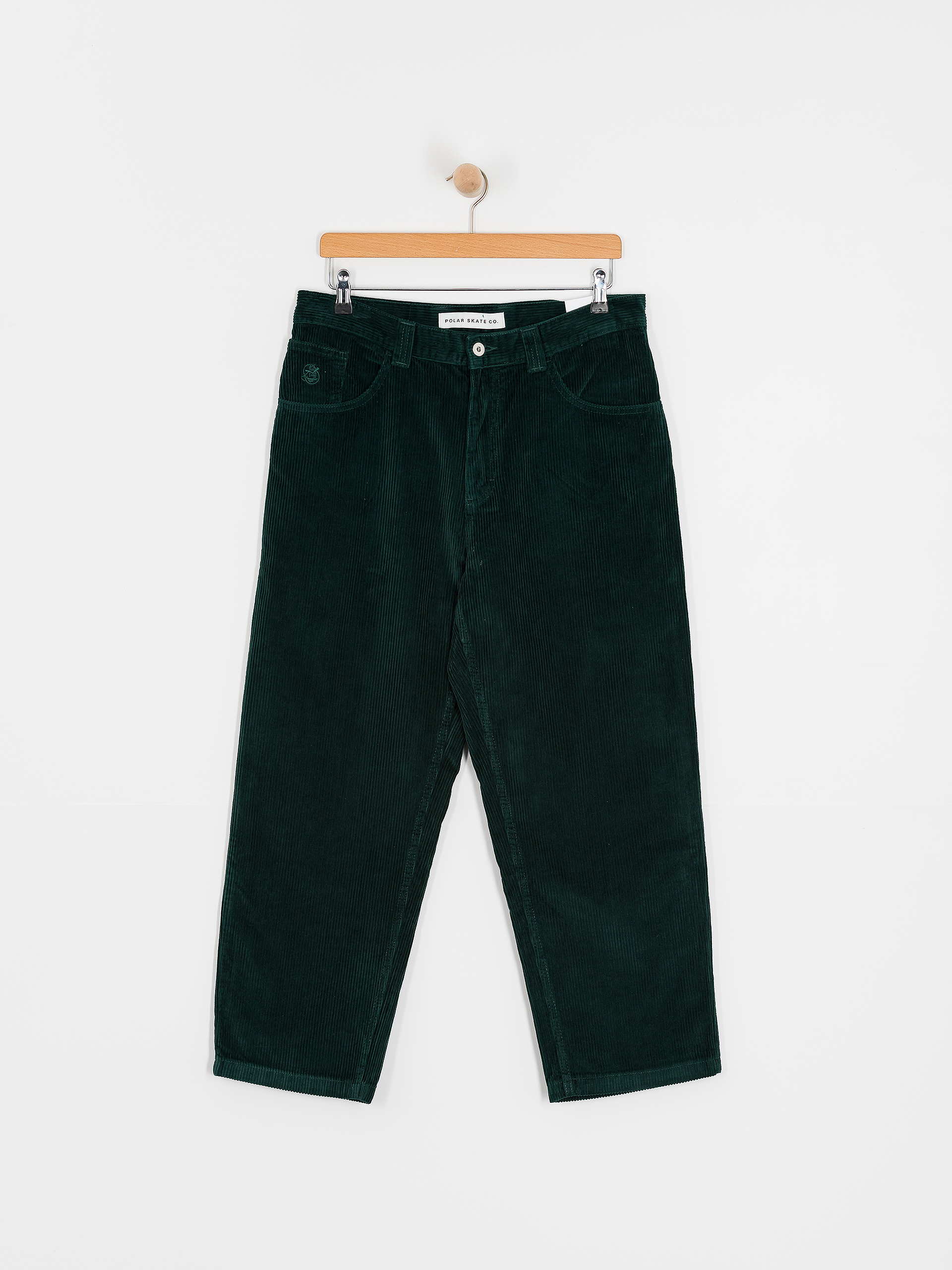 Polar Skate Pants 93! Cord - green (dark emerald)