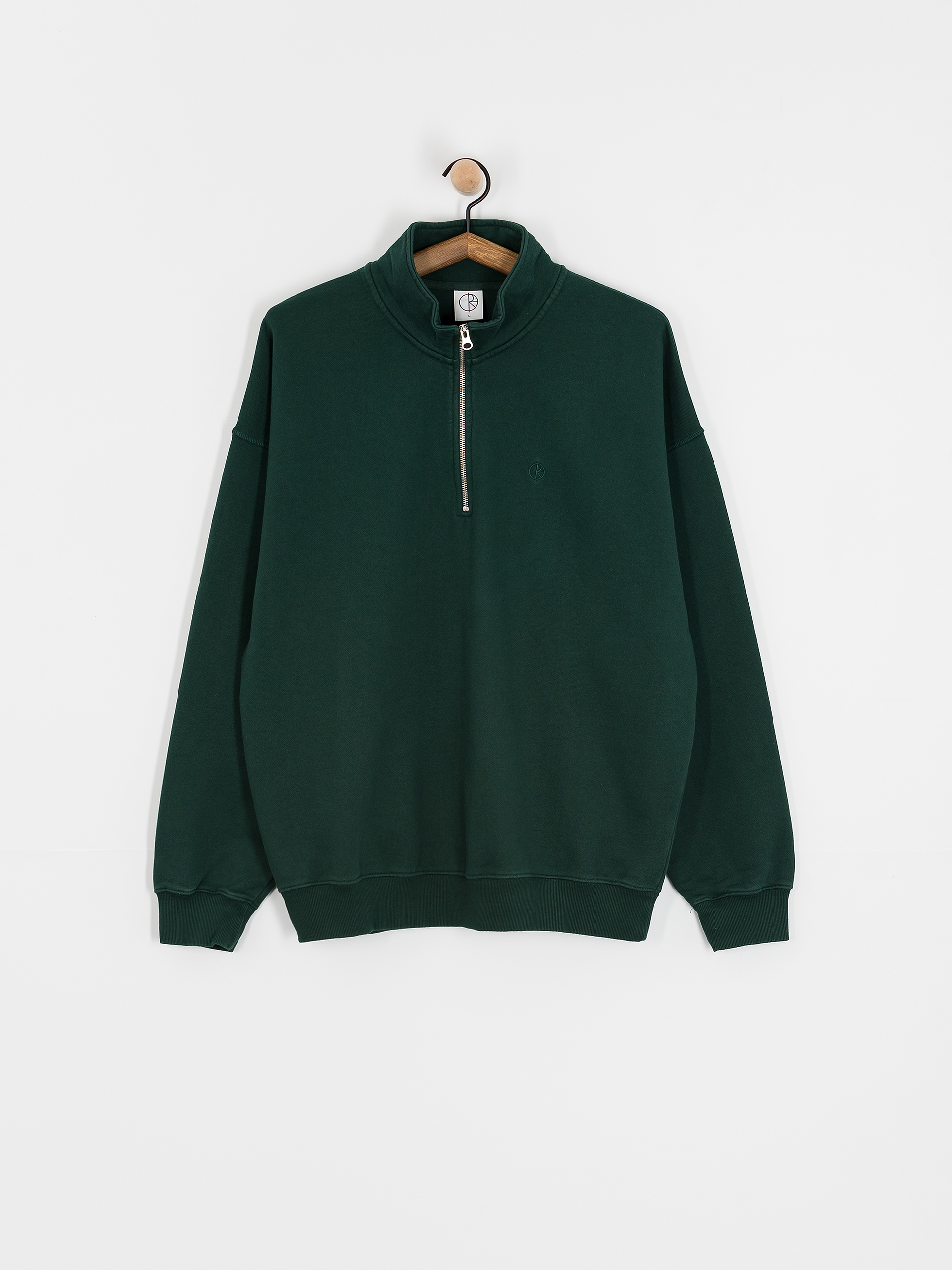 Polar Skate Sweatshirt Frankie Half Zip (dark emerald)