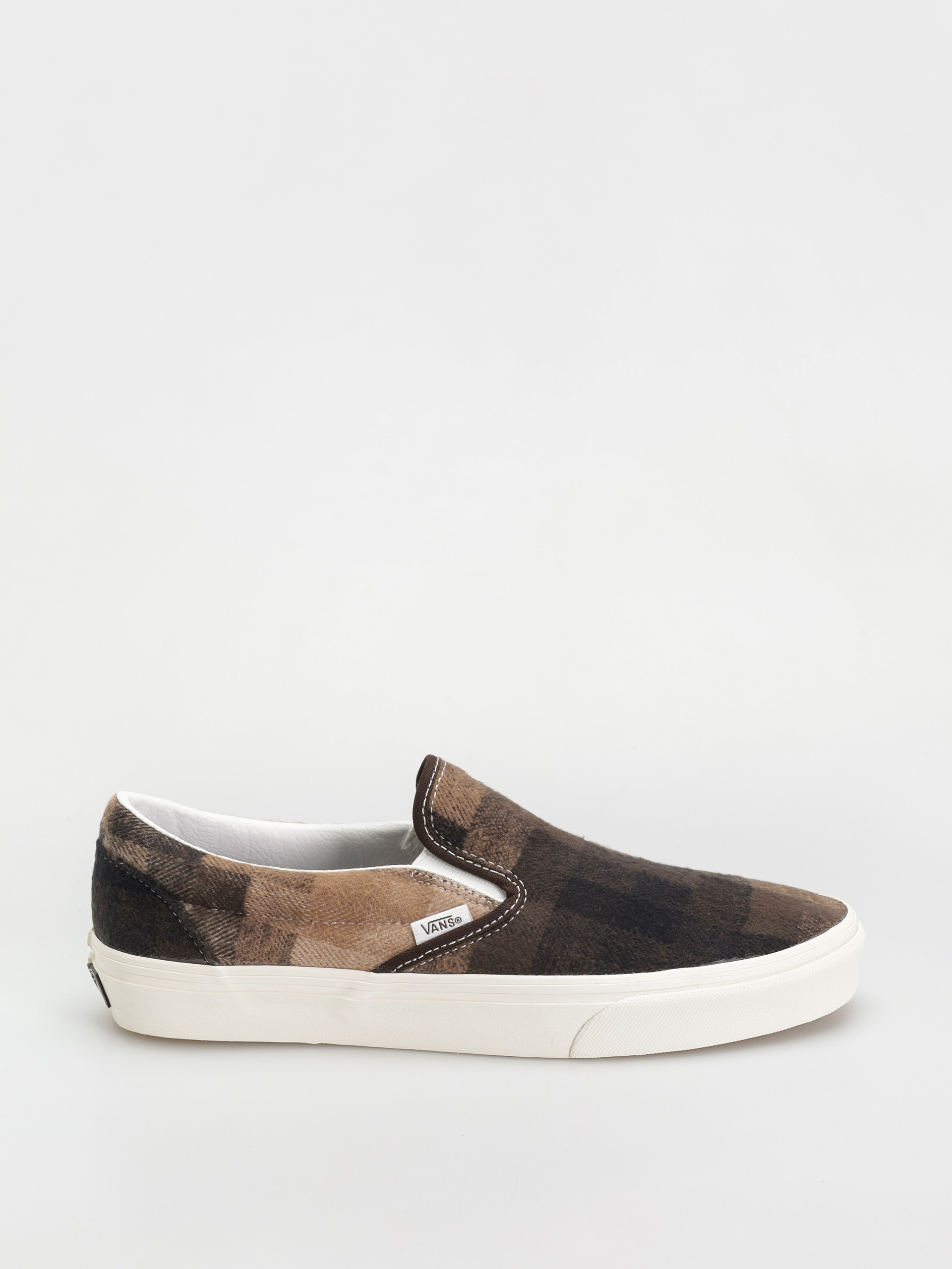 Vans Classic Slip On Shoes brown (sweater check brown)