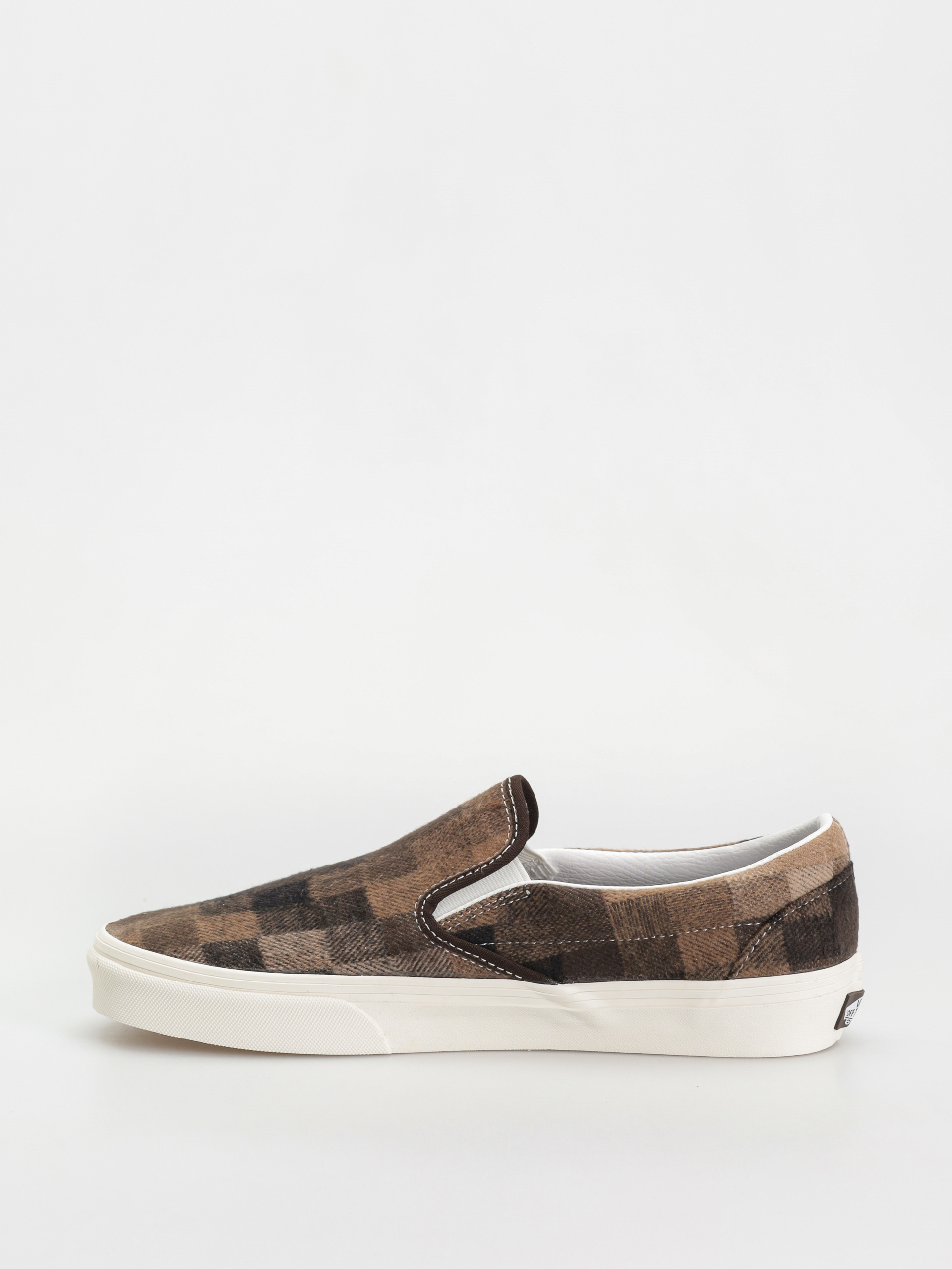 Vans Classic Slip On Shoes (sweater check brown)
