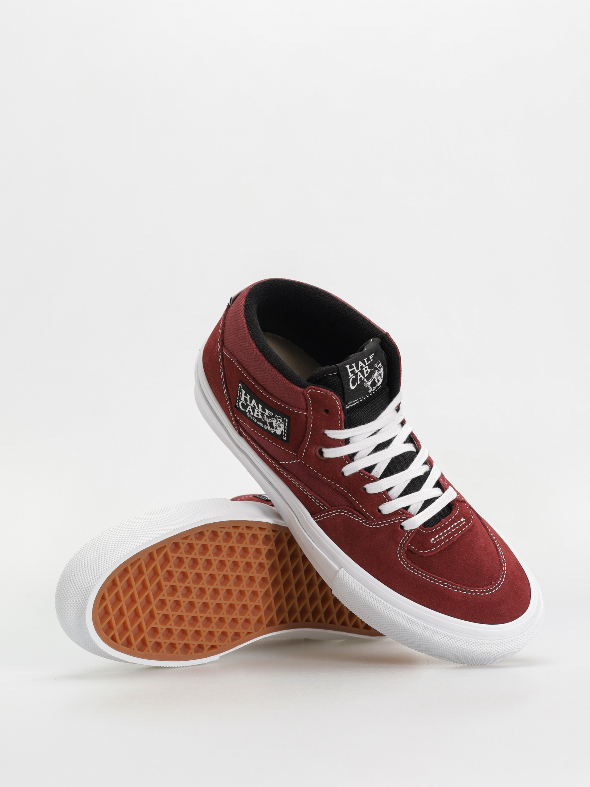 Vans Skate Half Cab Schuhe (burgundy/white)