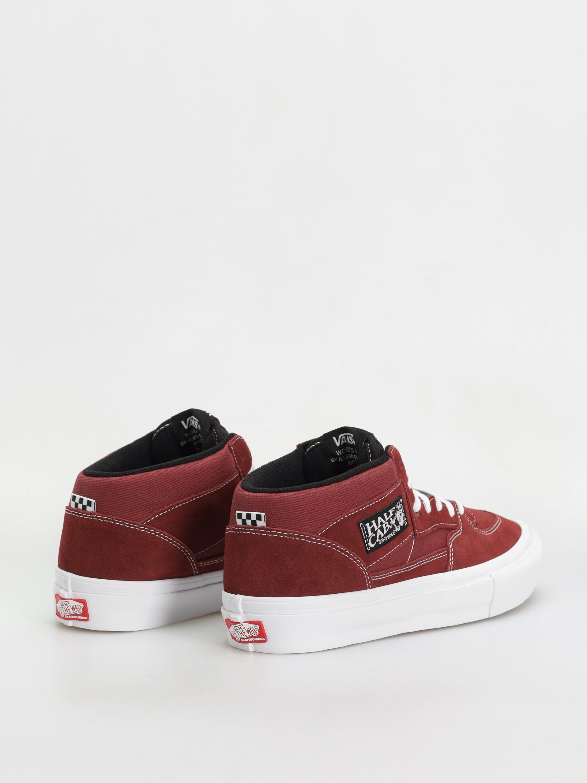 Vans Skate Half Cab Shoes (burgundy/white)