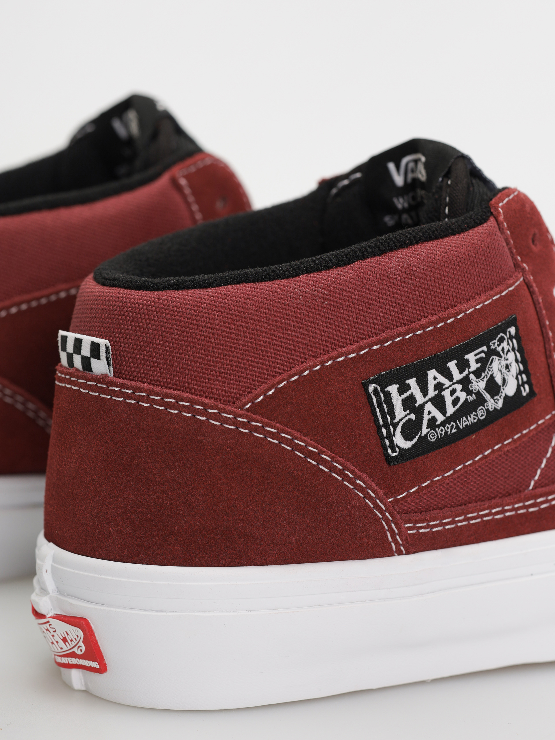 Vans Skate Half Cab Schuhe (burgundy/white)