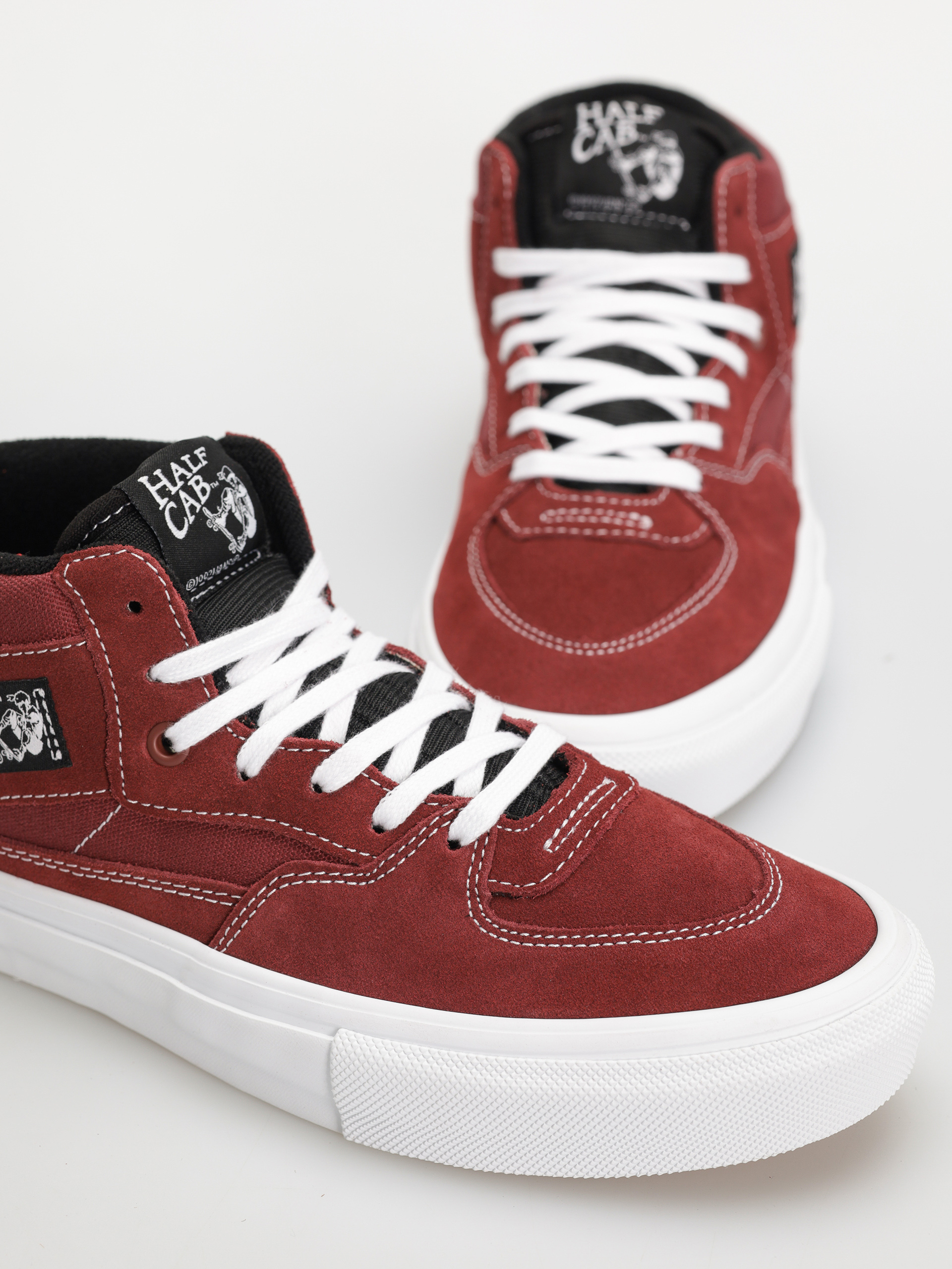 Vans Skate Half Cab Schuhe (burgundy/white)