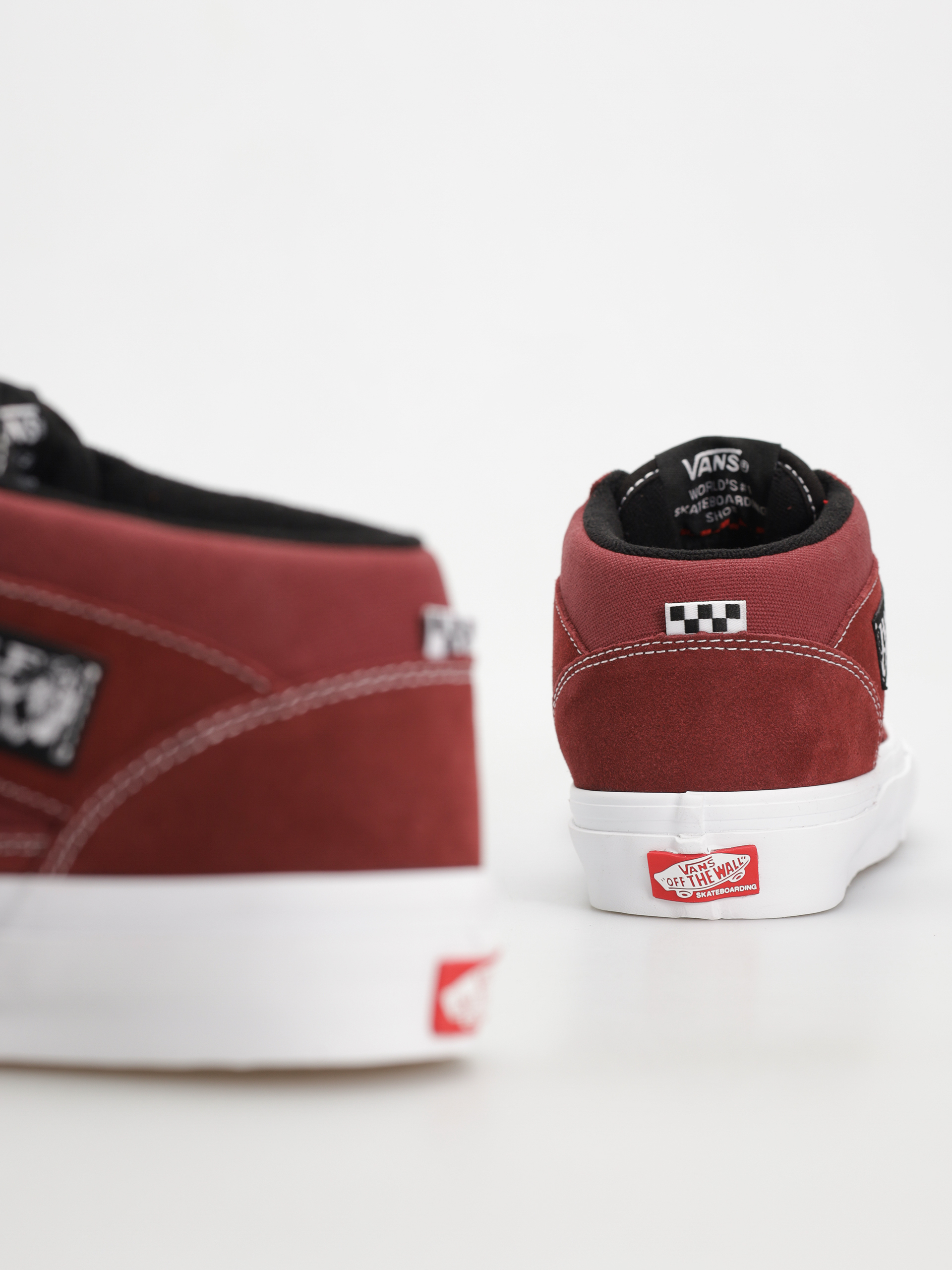 Vans Skate Half Cab Schuhe (burgundy/white)