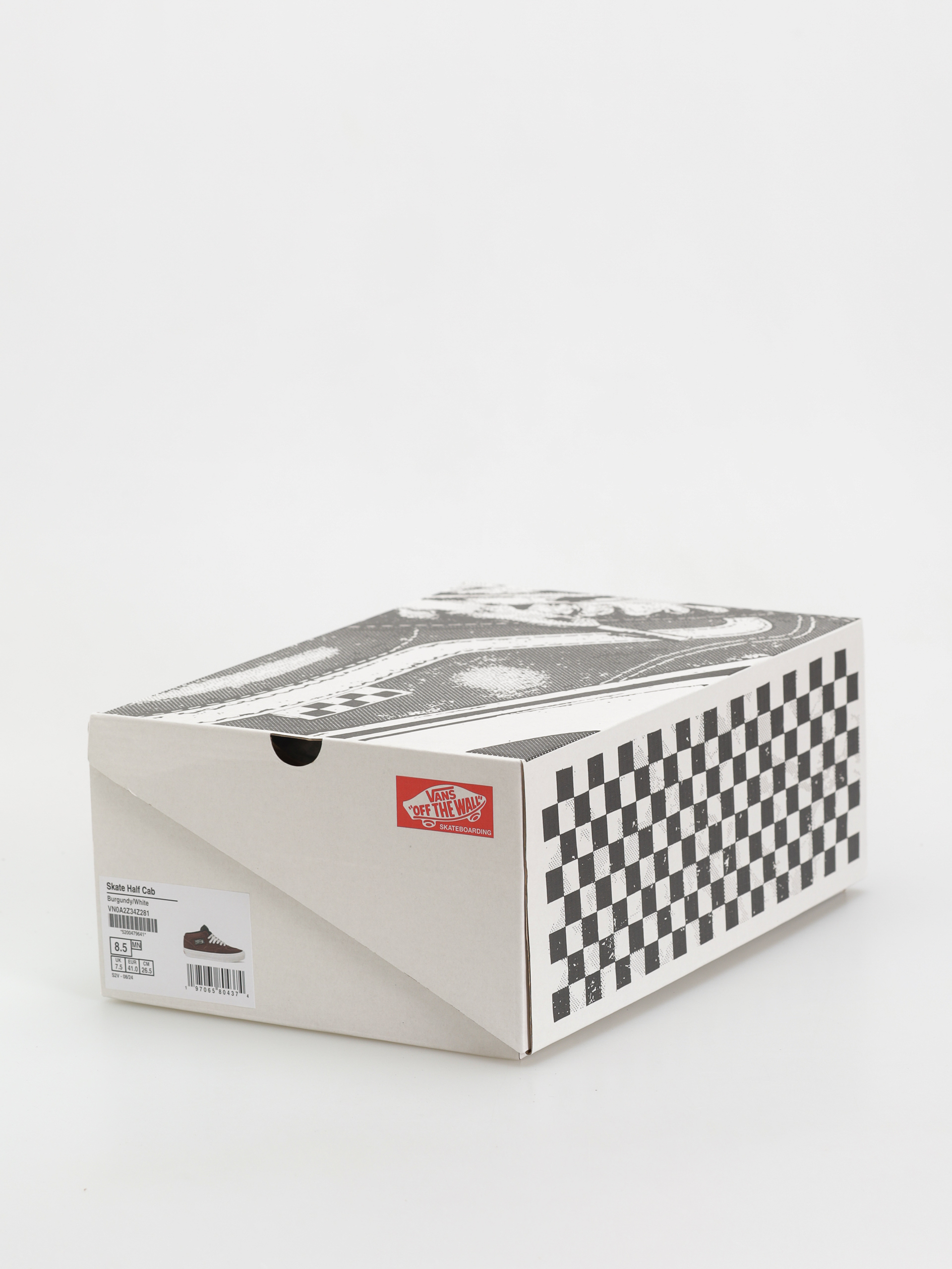 Vans Skate Half Cab Schuhe (burgundy/white)