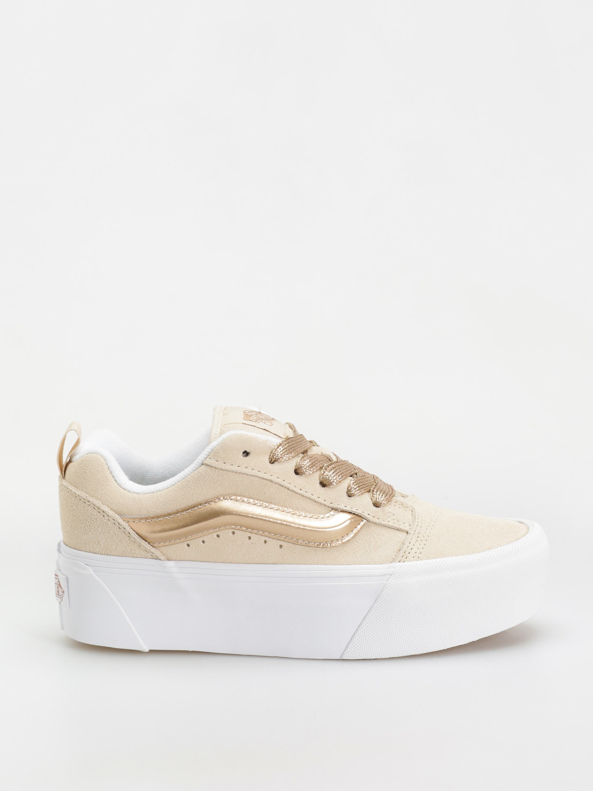 Vans Knu Stack Shoes (high shine gold)