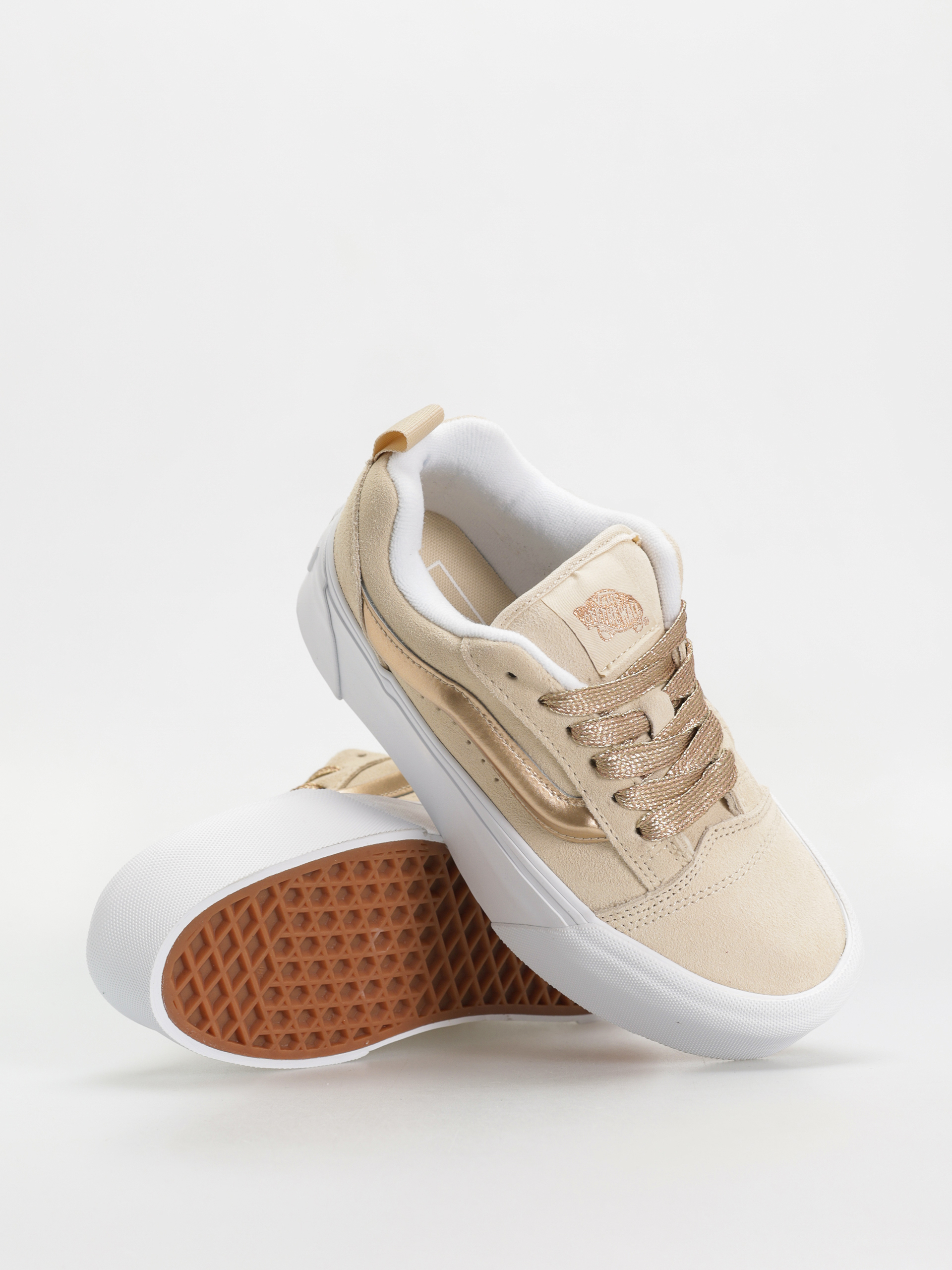 Vans Knu Stack Shoes (high shine gold)