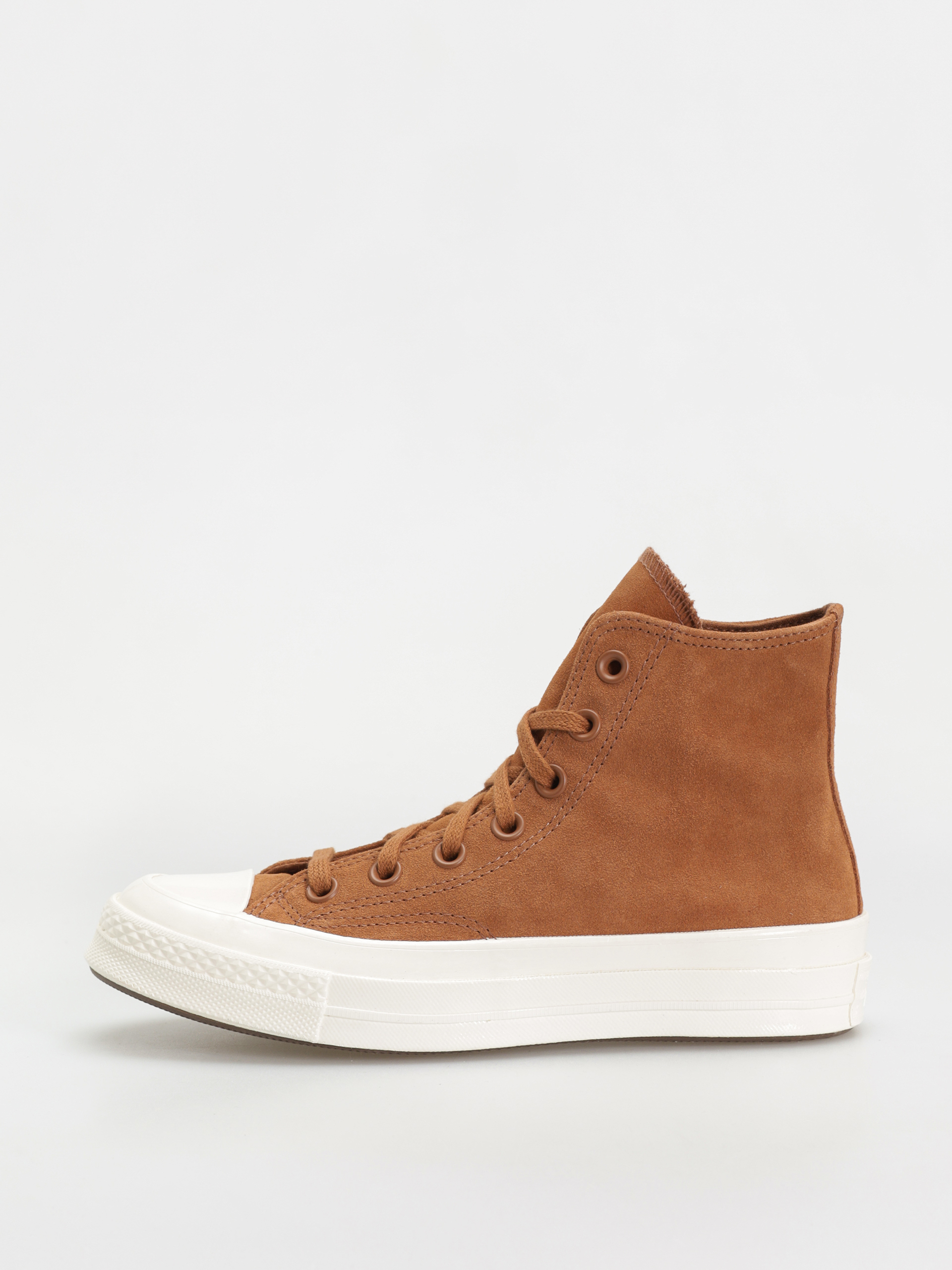 Converse Chuck 70 Hi Colorful Suede Chucks (warm tan/egret/black)