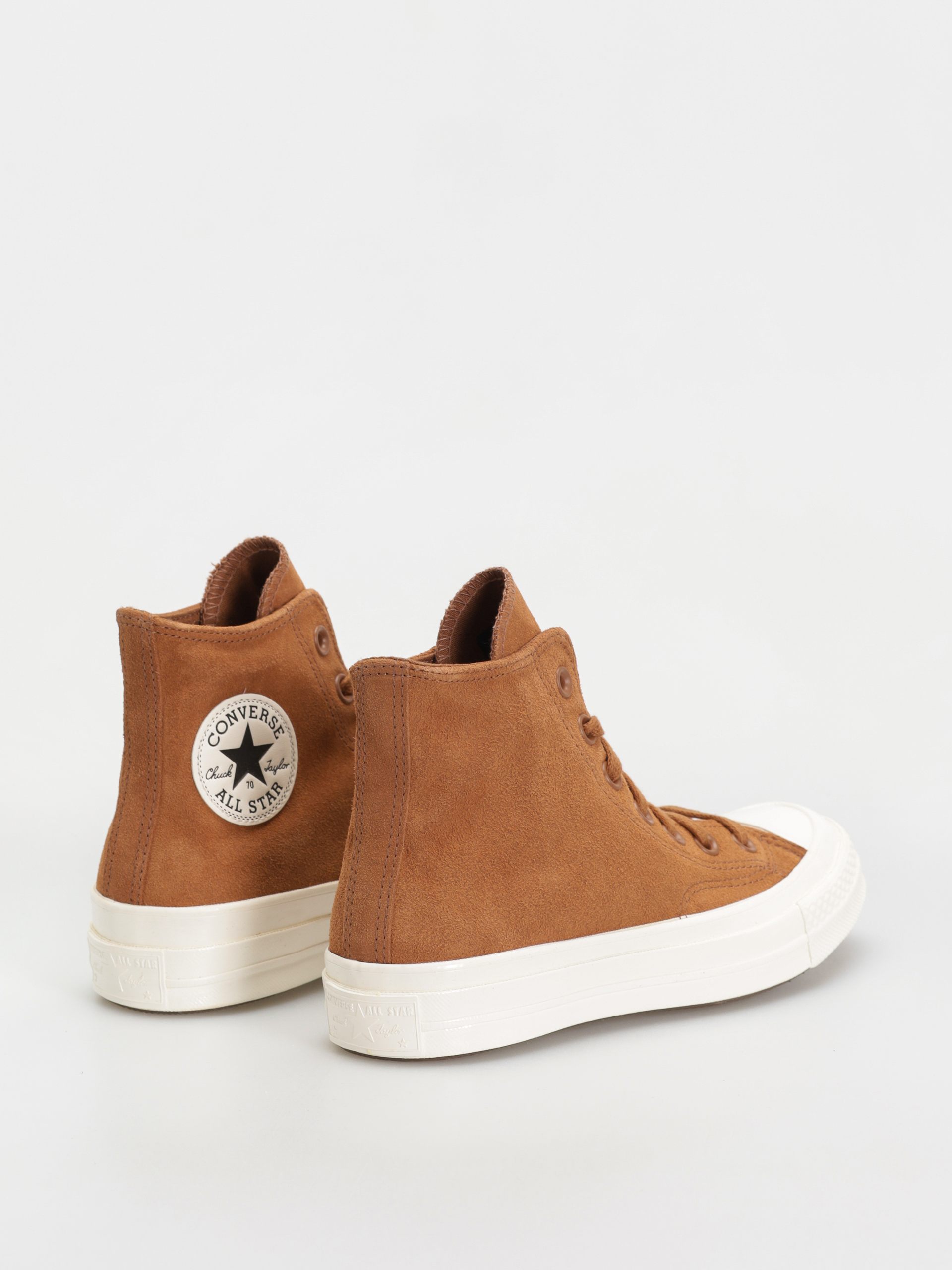 Converse Chuck 70 Hi Colorful Suede Chucks (warm tan/egret/black)