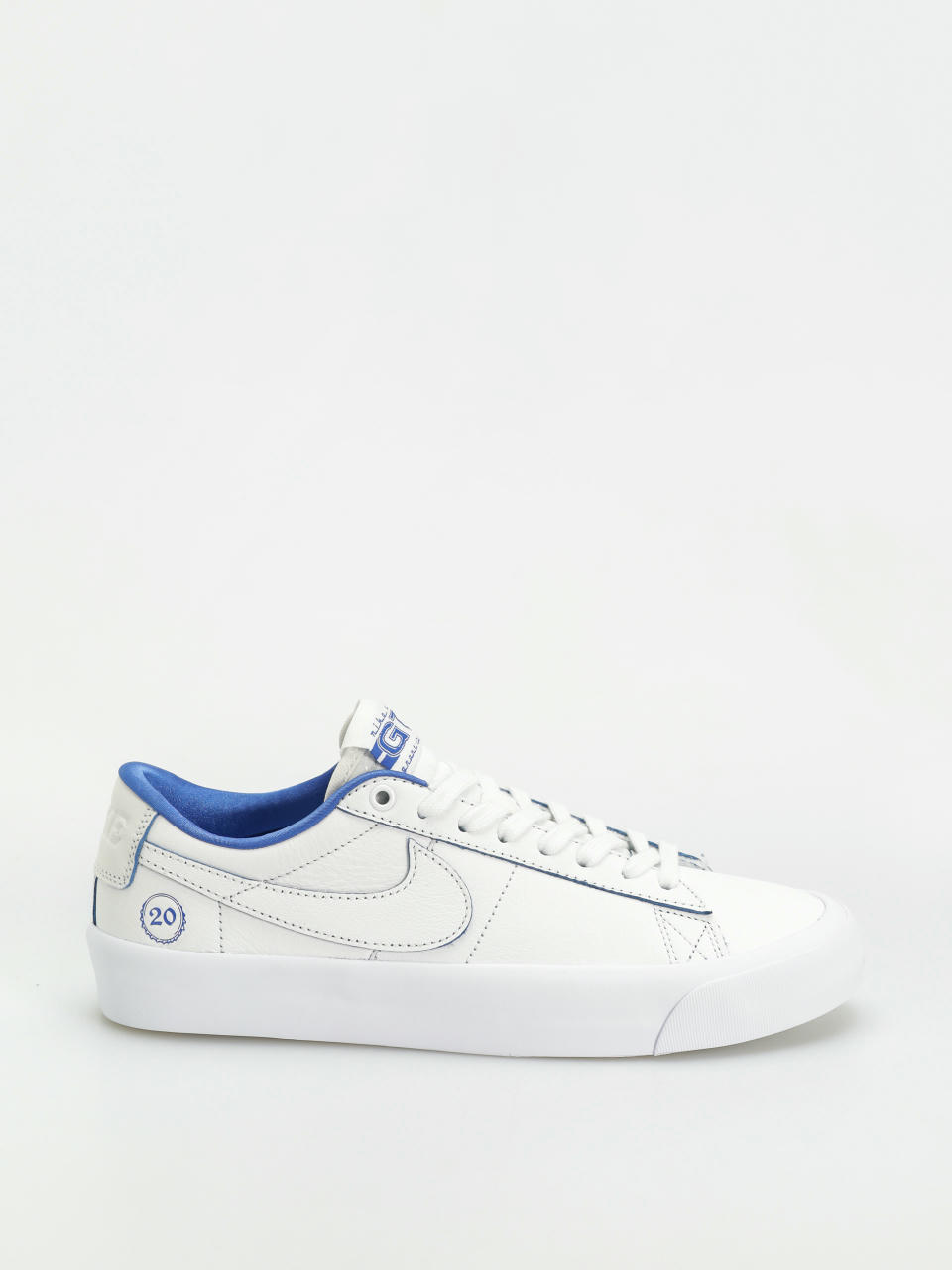 Nike SB Blazer Low Pro Gt Prm Shoes (summit white/game royal summit white)