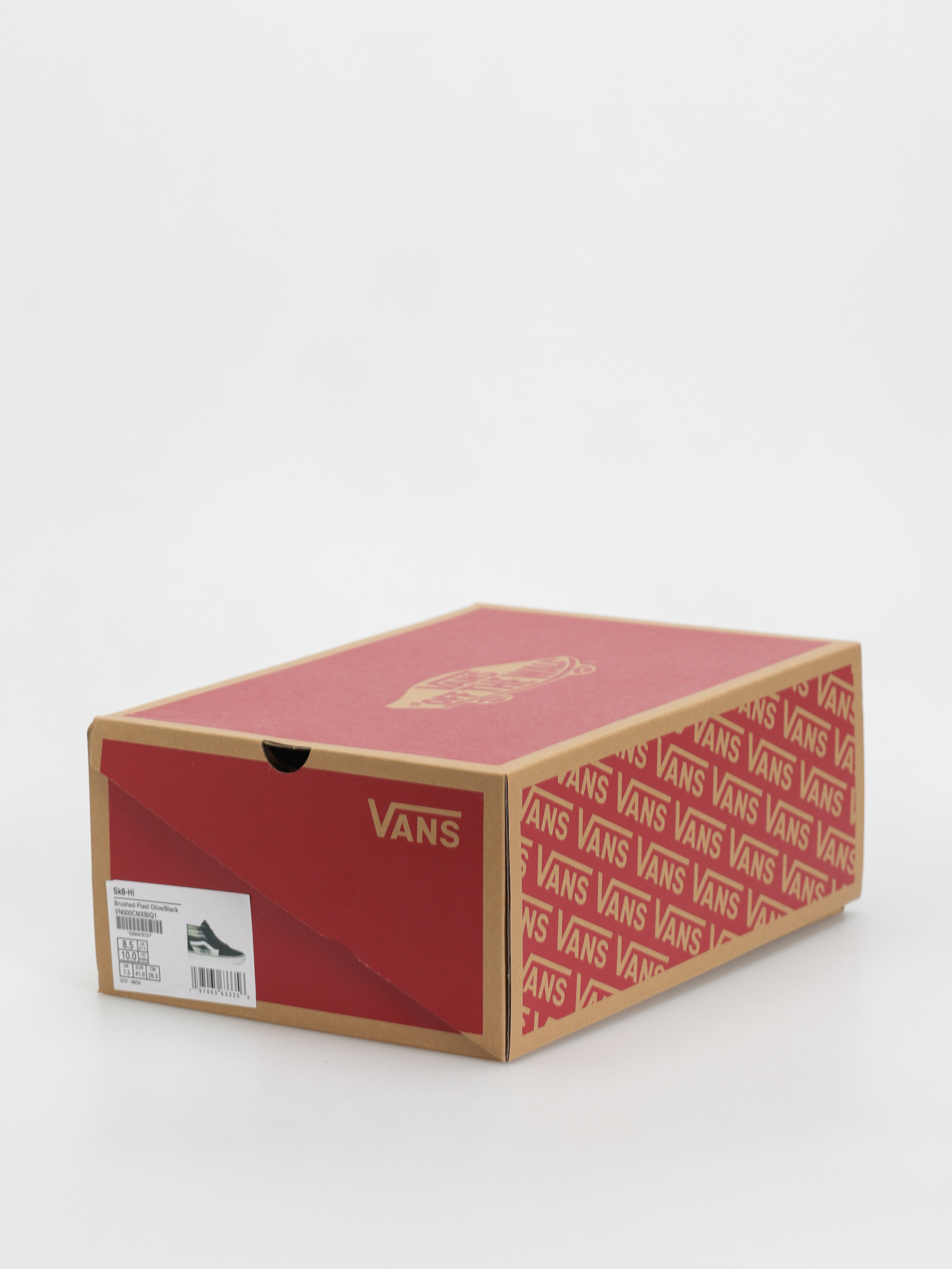 Vans Sk8 Hi Schuhe (brushed plaid olive/black)