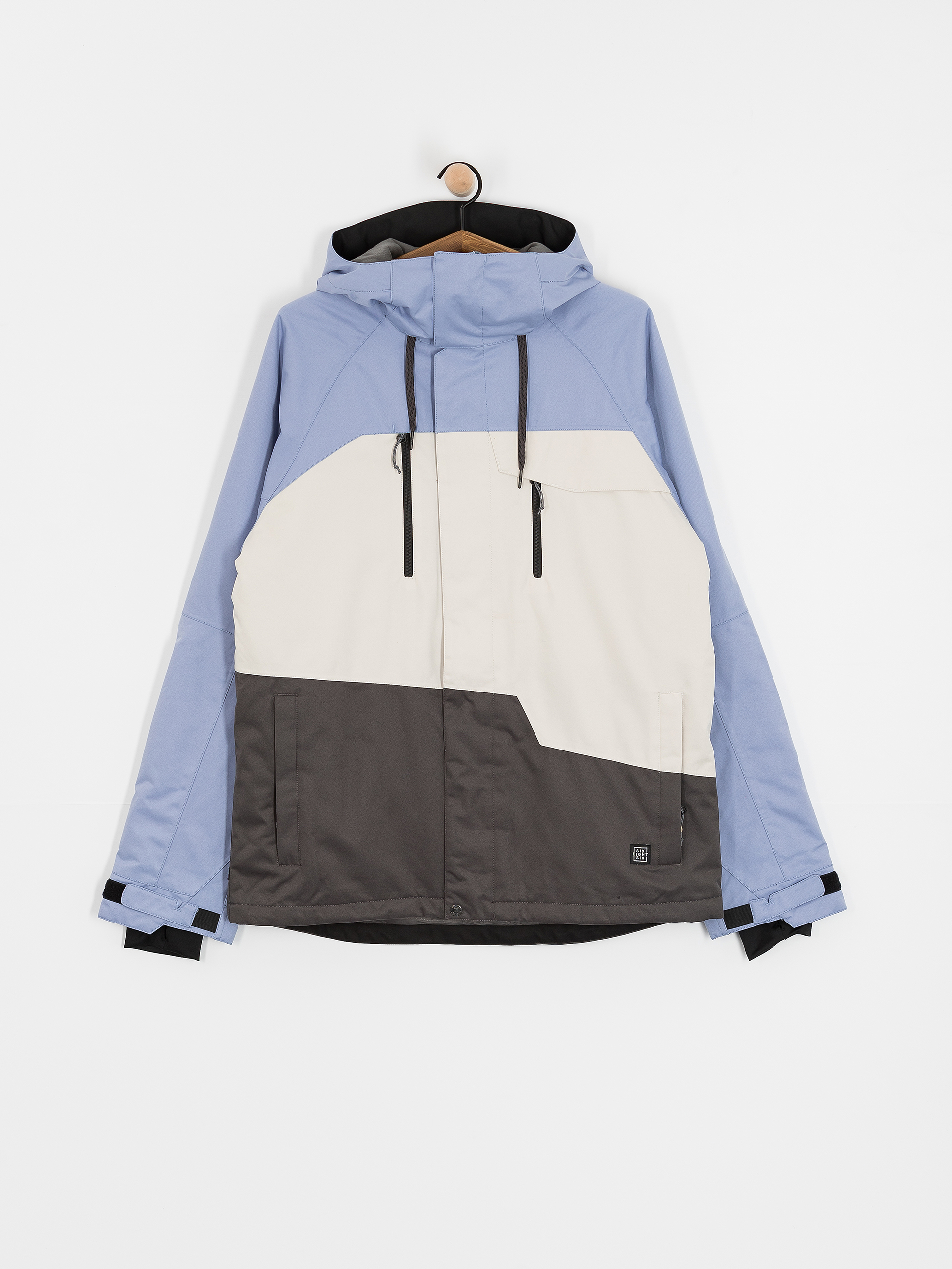 Mens 686 Geo Insulated Snowboard jacket (purple impression colorblock)