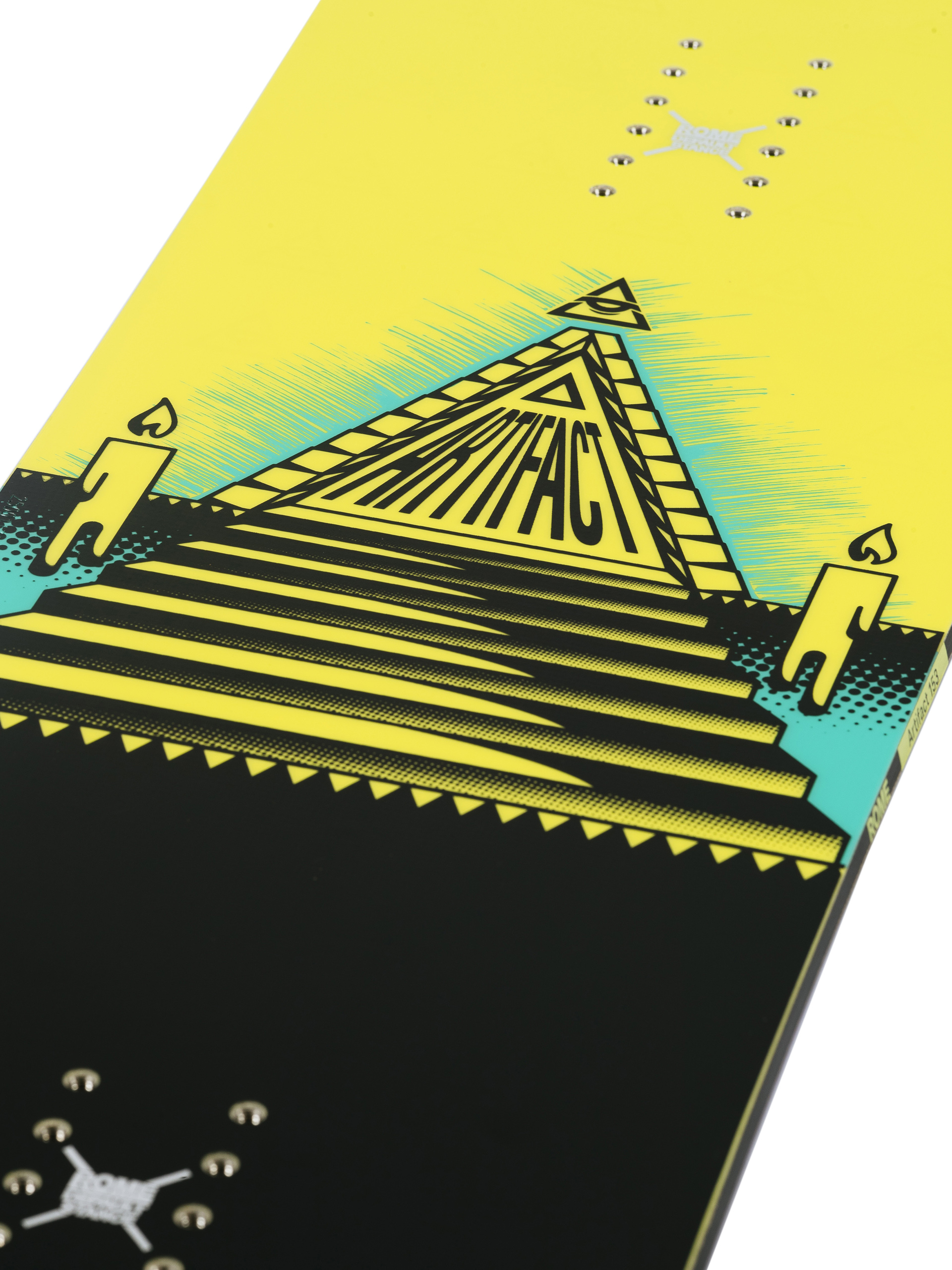 Rome Snowboard Artifact - yellow, black, multicolor