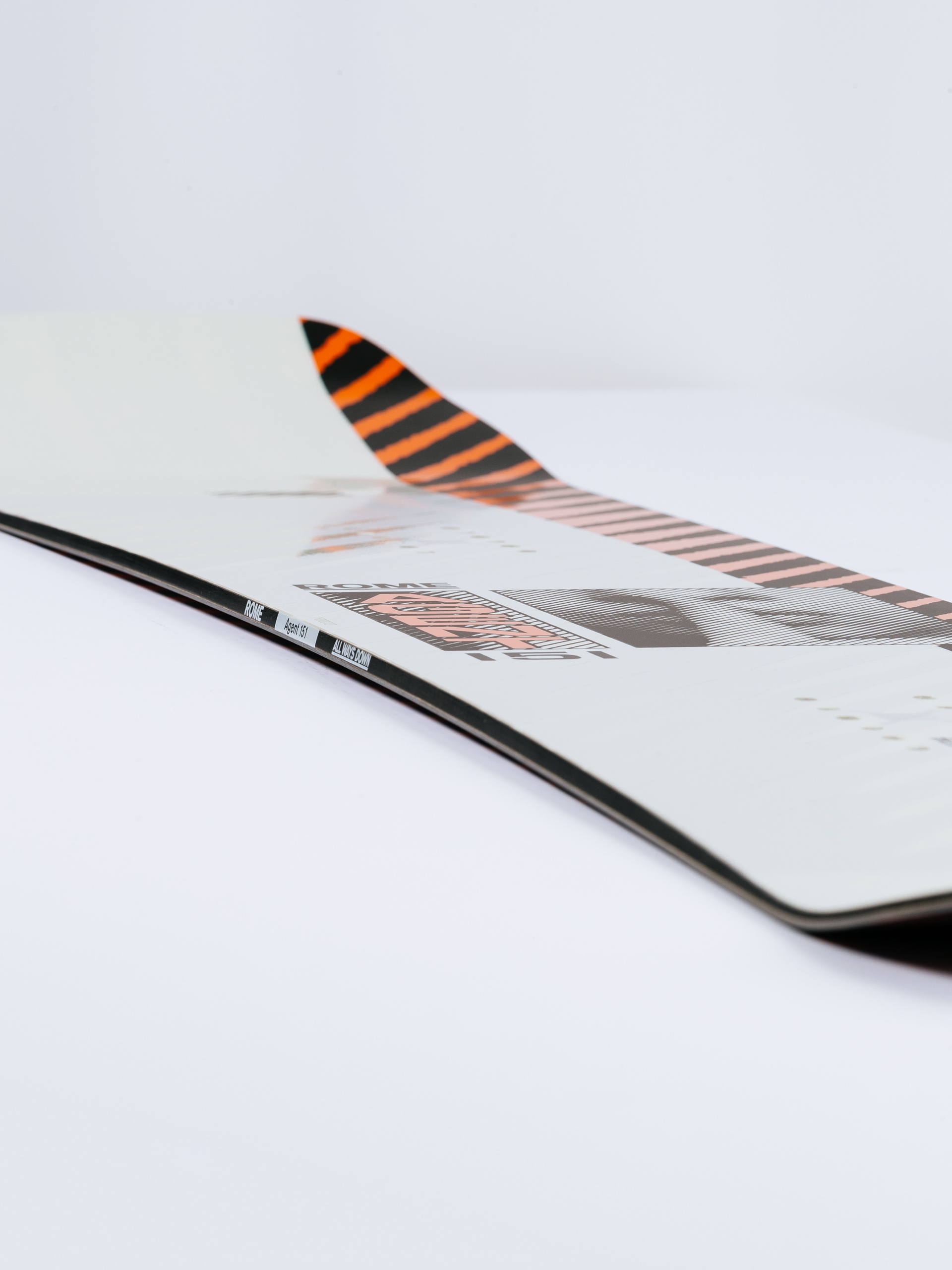 Rome Snowboard Agent - white, orange, multicolor