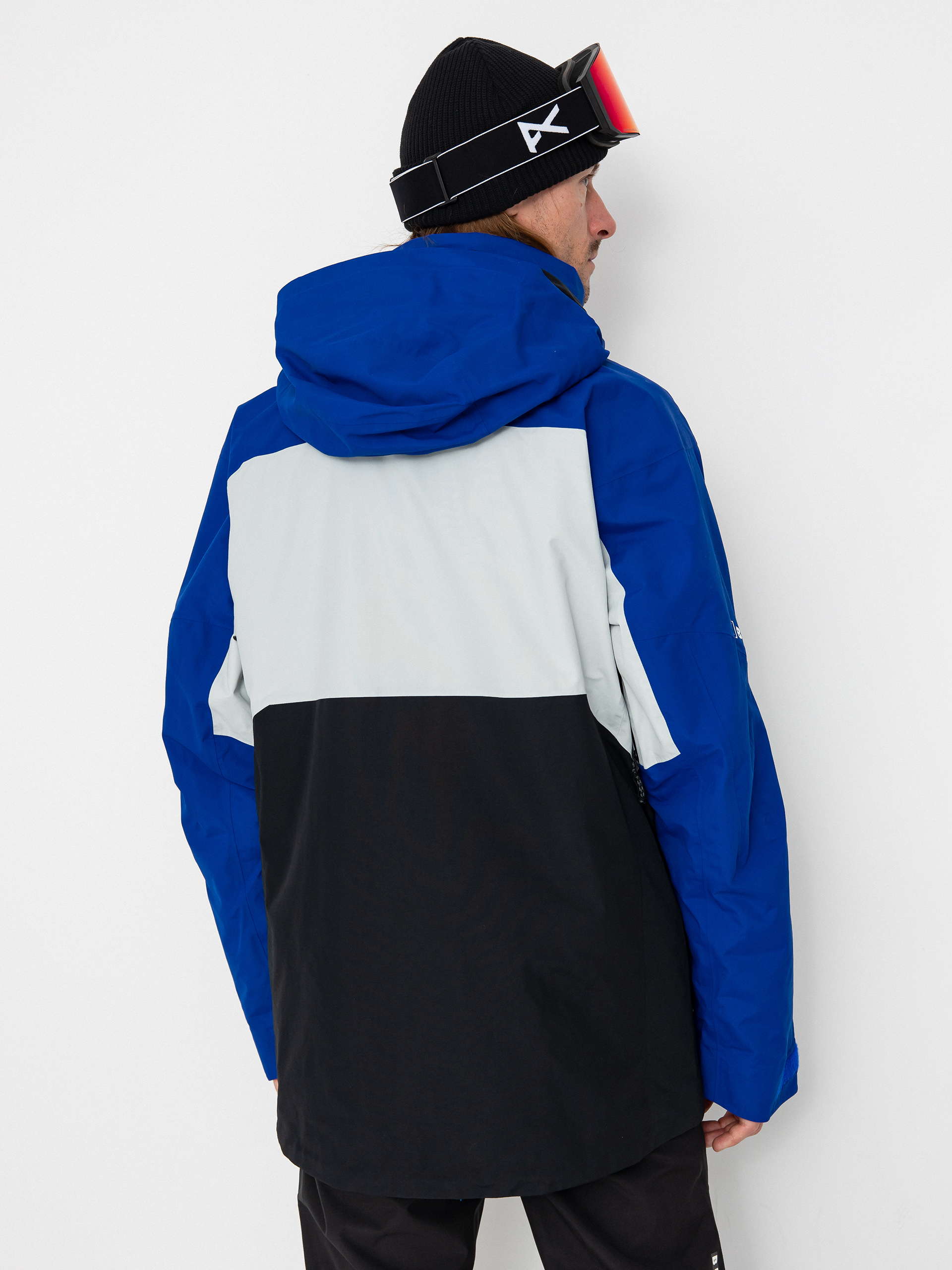 Herren Burton Snowboard Jacke Ak Gore Tex Swash (jake blue/gray cloud/true black)