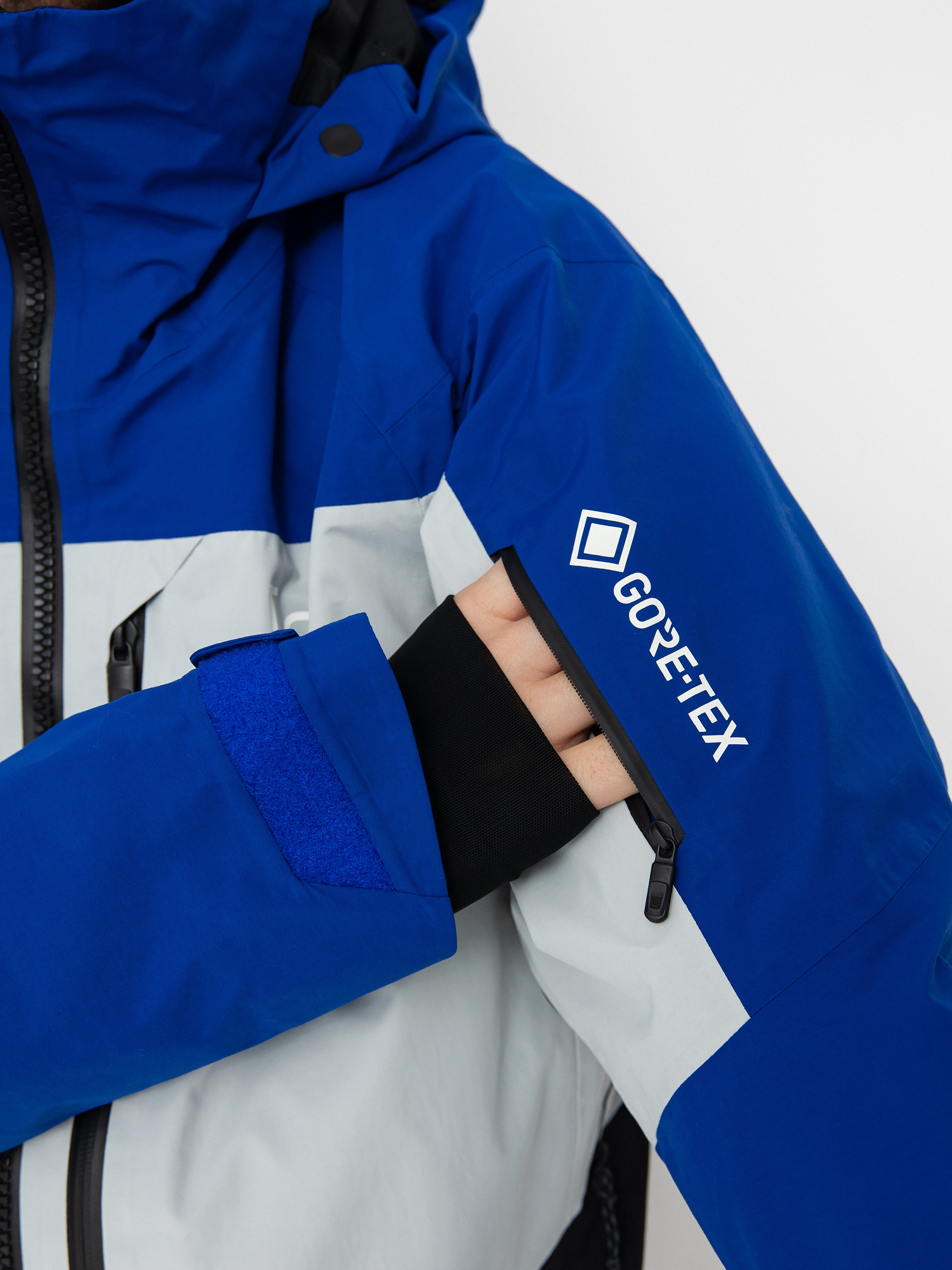 Herren Burton Snowboard Jacke Ak Gore Tex Swash (jake blue/gray cloud/true black)