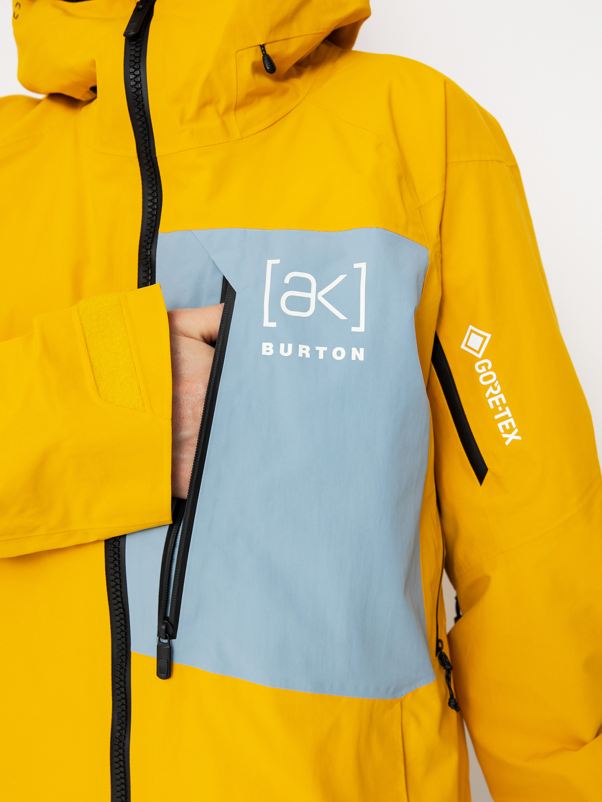 Herren Burton Snowboard Jacke Ak Gore Tex Cyclic (goldenrod/dusty blue)