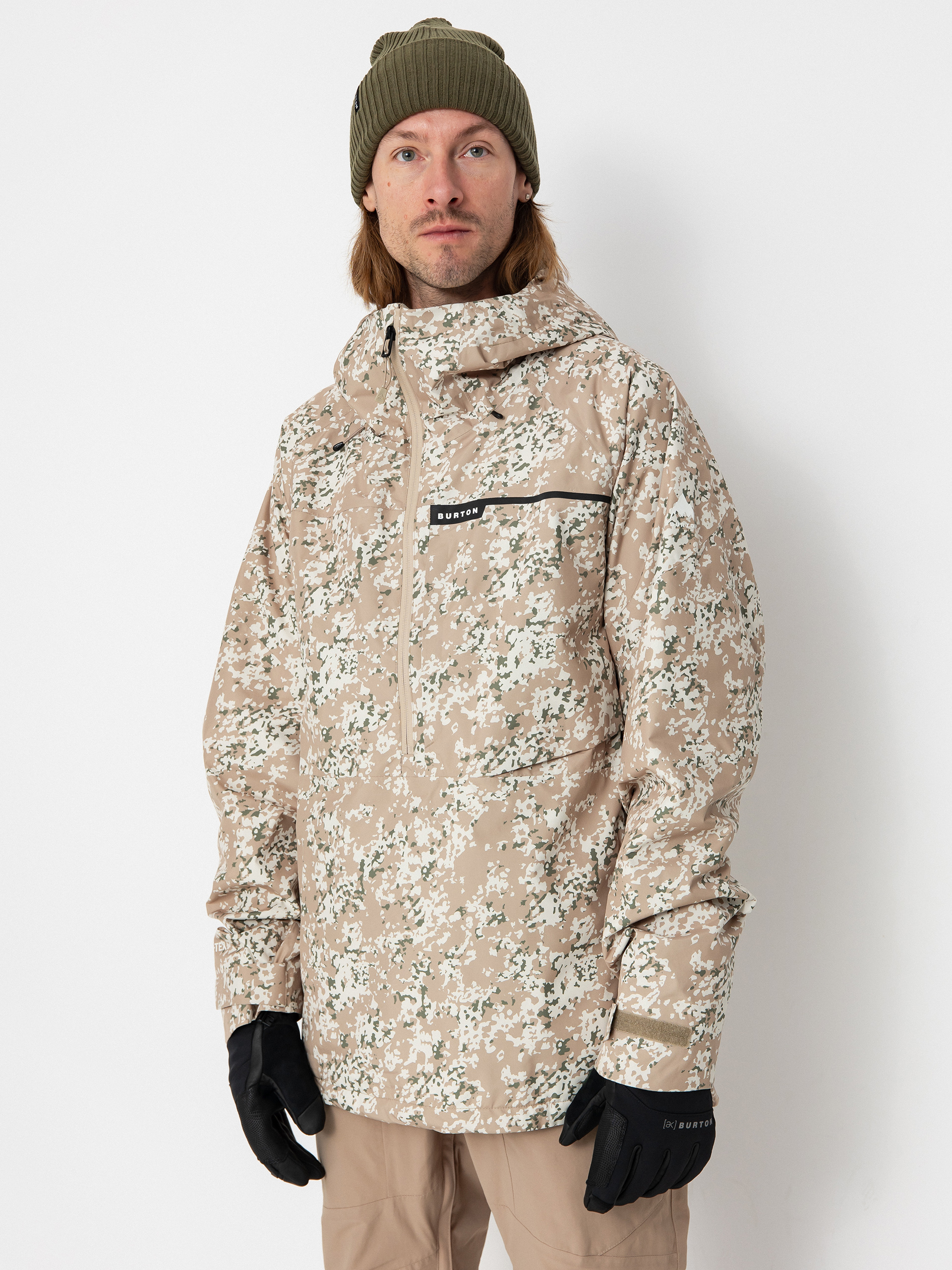 Herren Burton Snowboard Jacke Pillowline Gore Tex Anorak (snowfall camo)