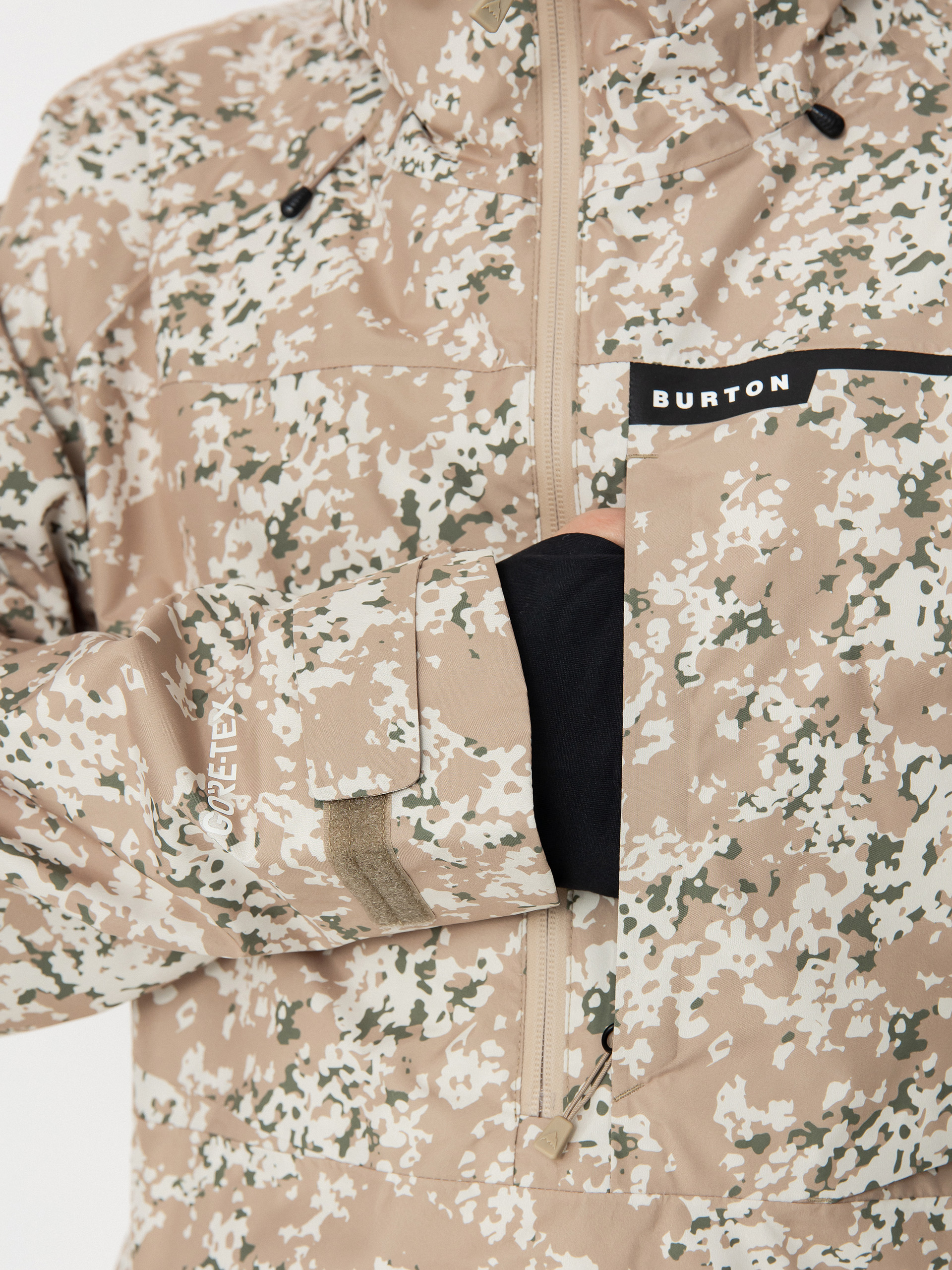 Herren Burton Snowboard Jacke Pillowline Gore Tex Anorak (snowfall camo)