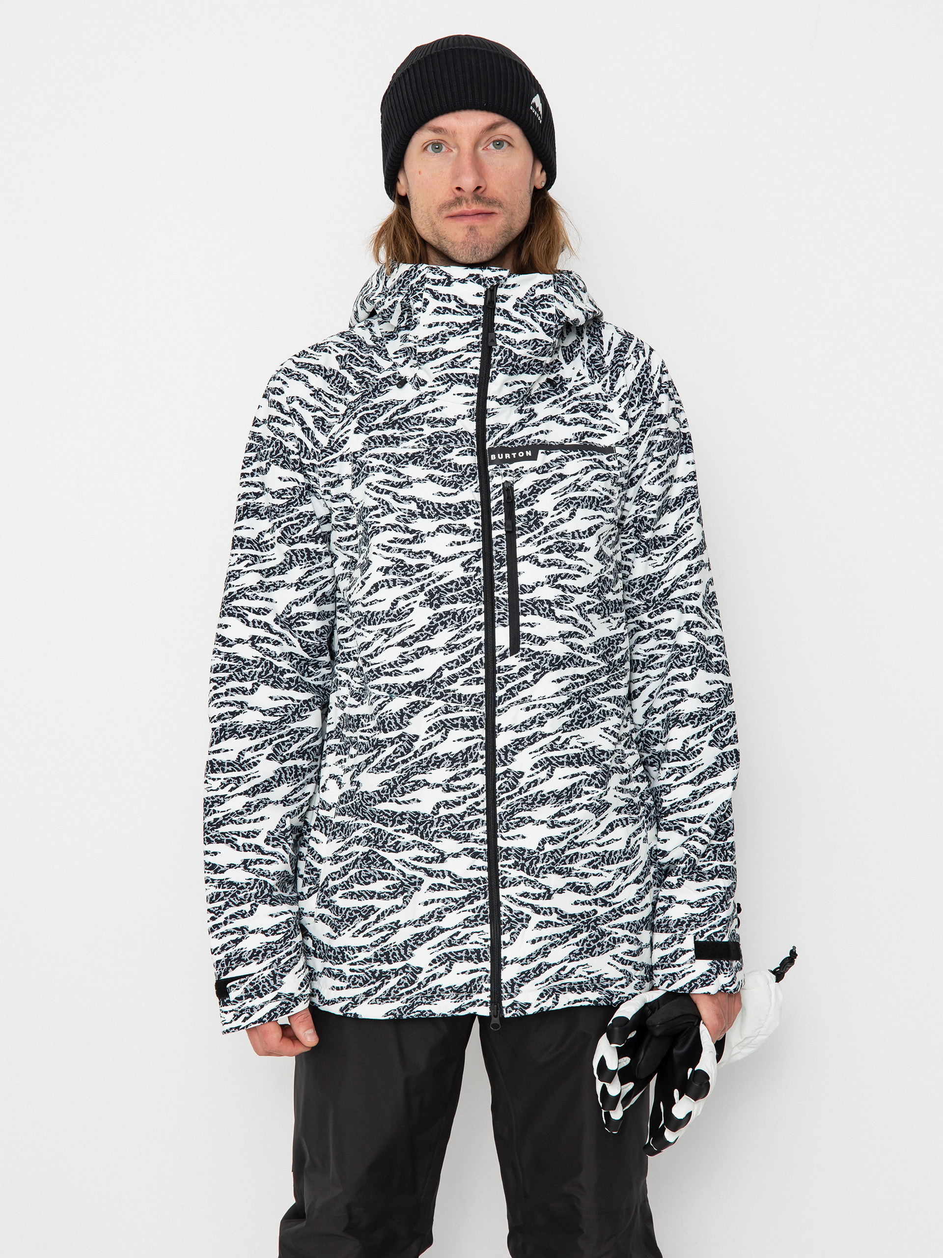 Herren Burton Snowboard Jacke Lodgepole (zebra camo)