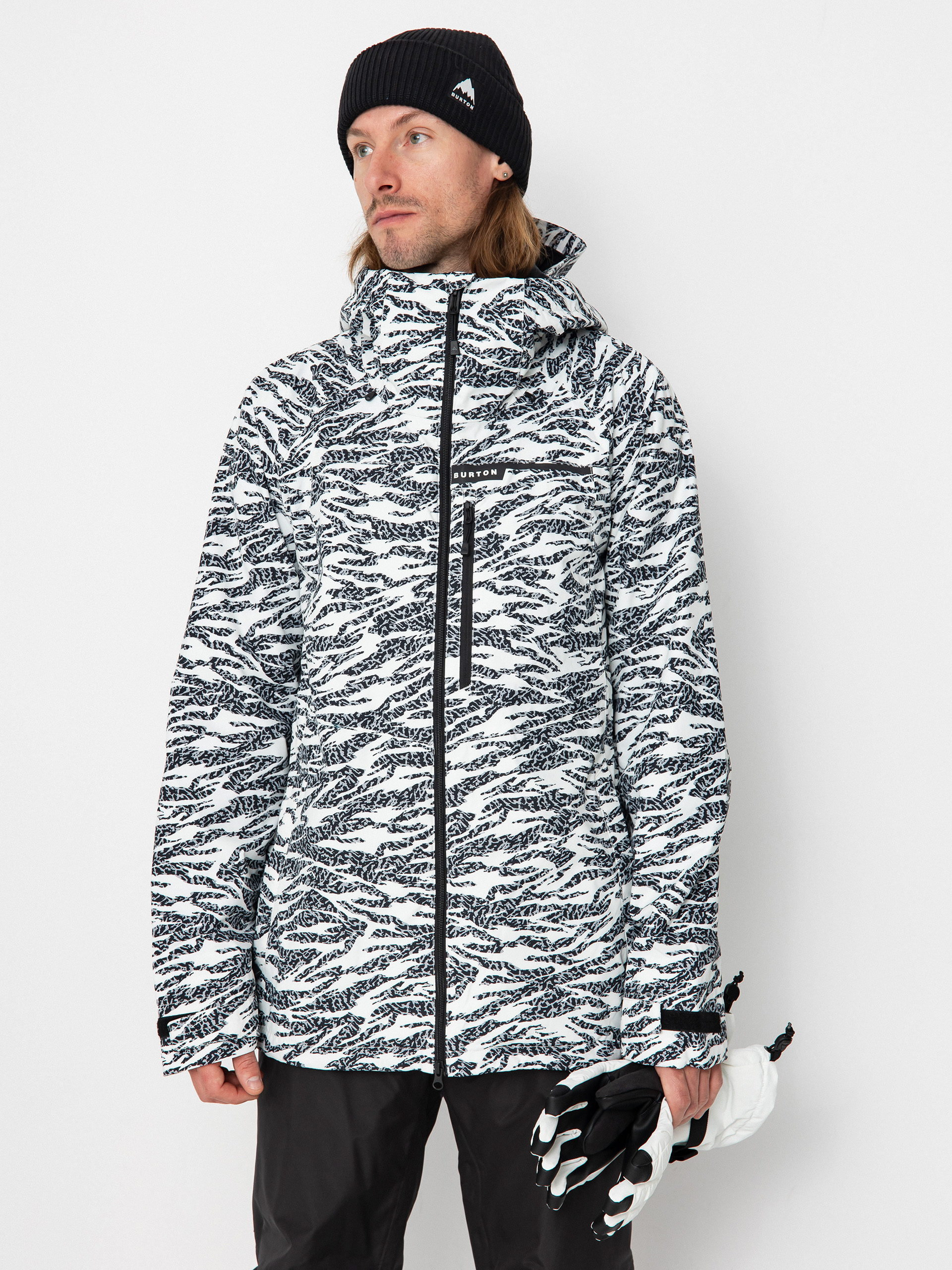 Mens Burton Snowboard jacket Lodgepole (zebra camo)
