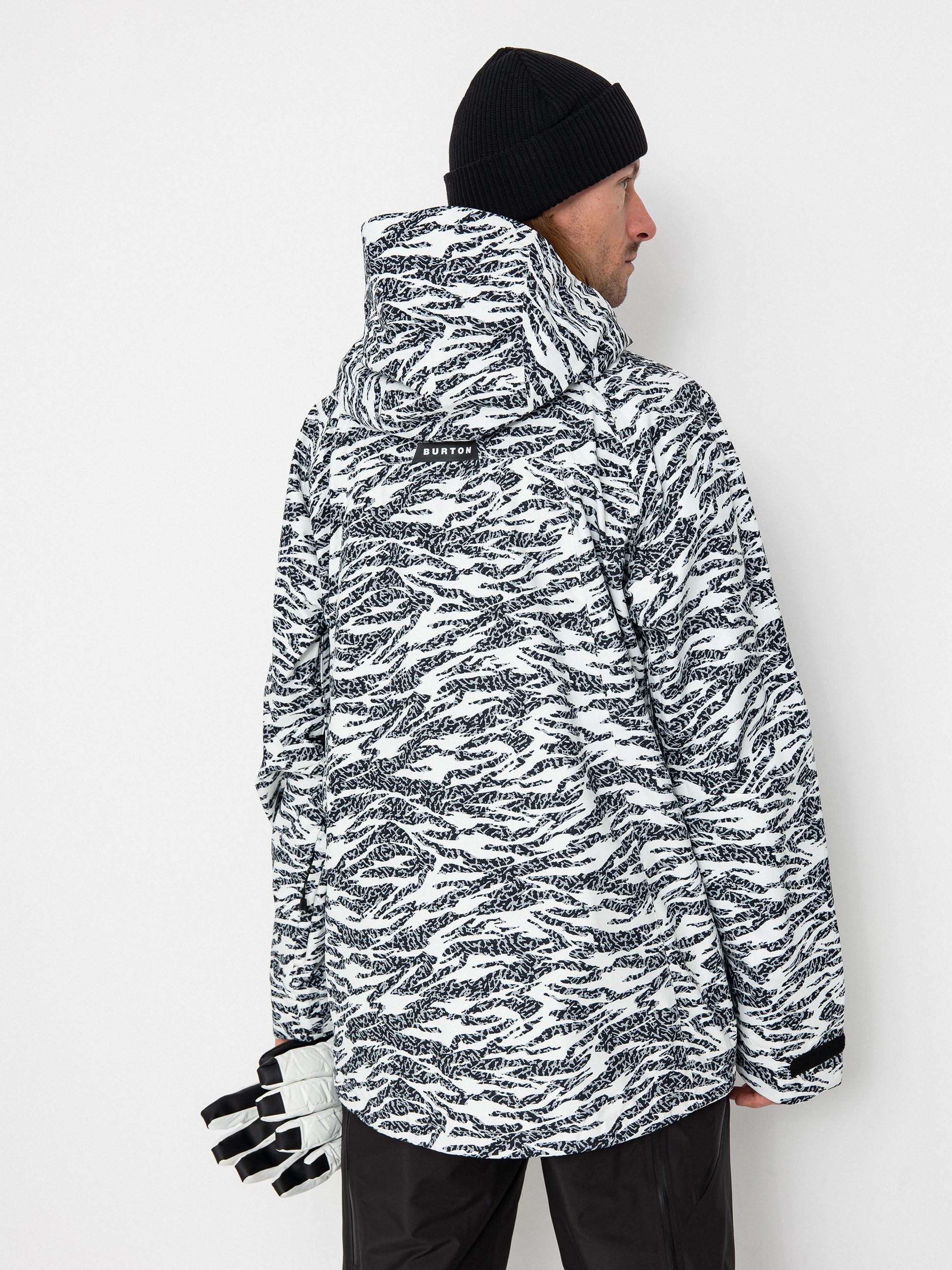 Mens Burton Snowboard jacket Lodgepole (zebra camo)