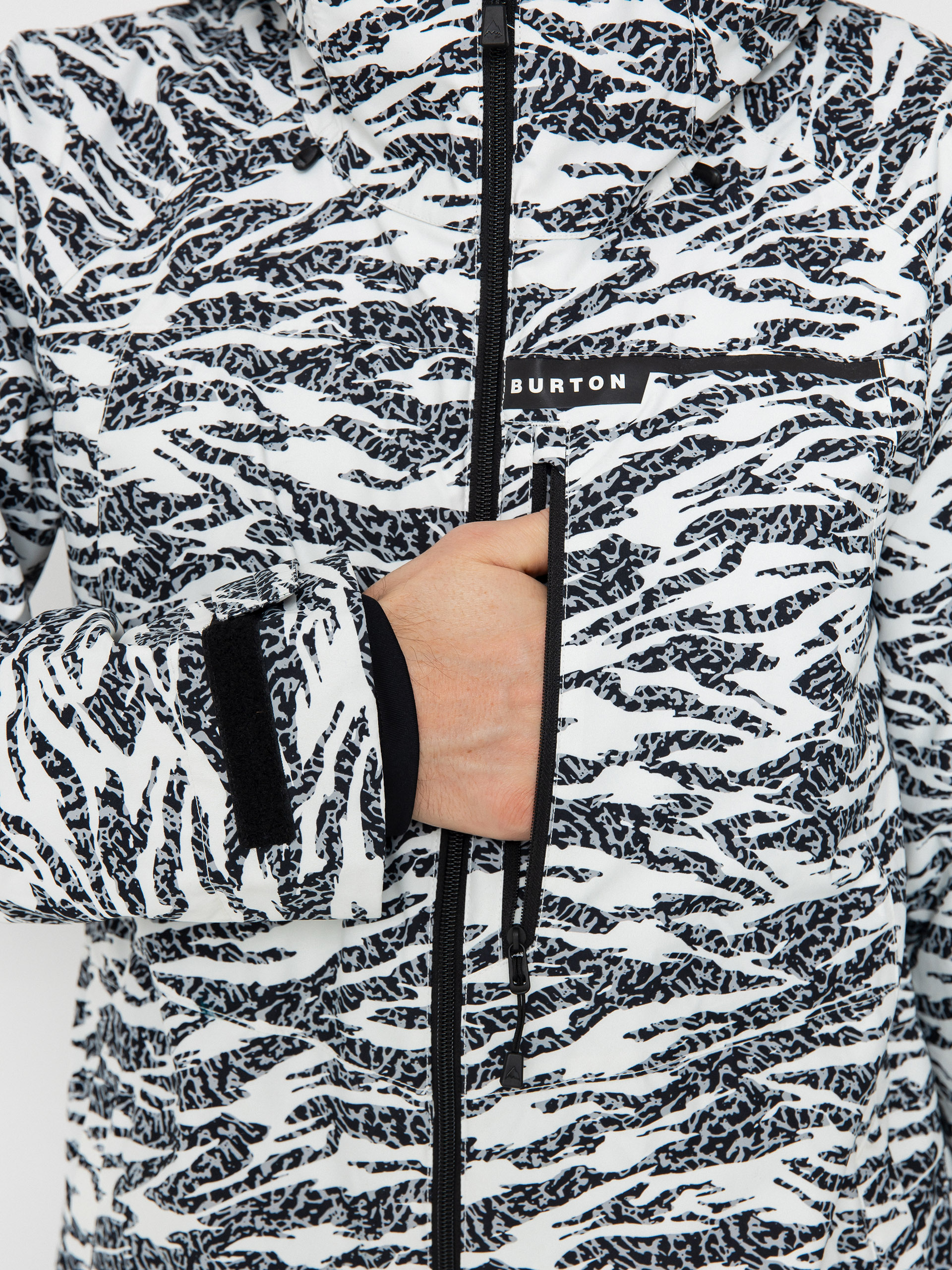 Mens Burton Snowboard jacket Lodgepole (zebra camo)