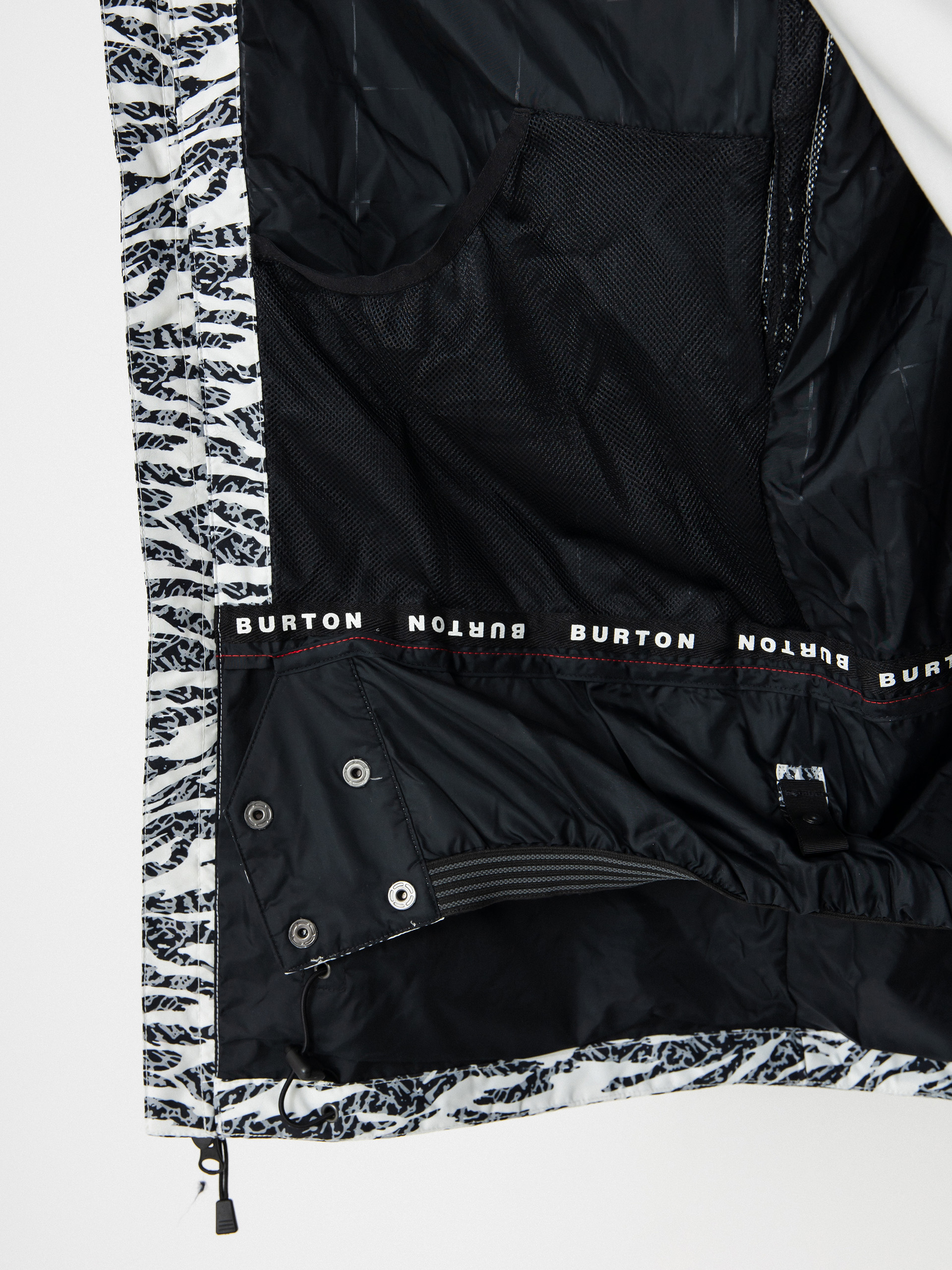 Mens Burton Snowboard jacket Lodgepole (zebra camo)