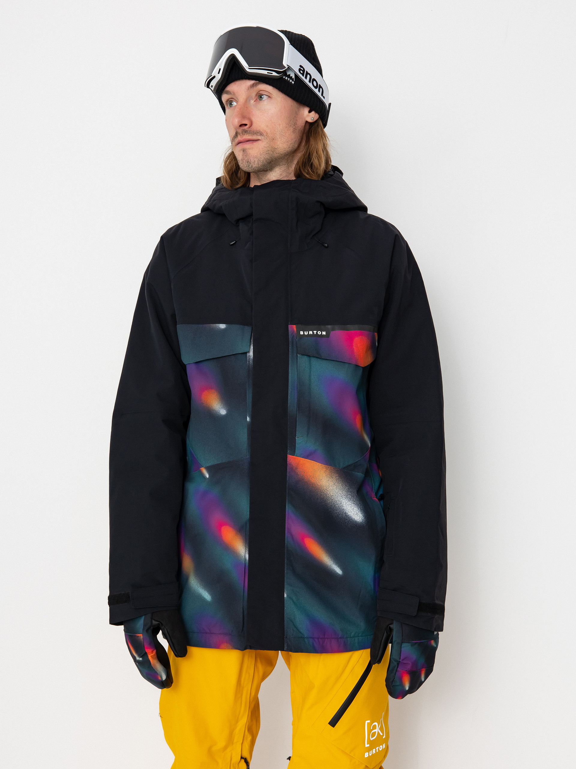 Mens Burton Snowboard jacket Covert 2.0 (true black/comets)