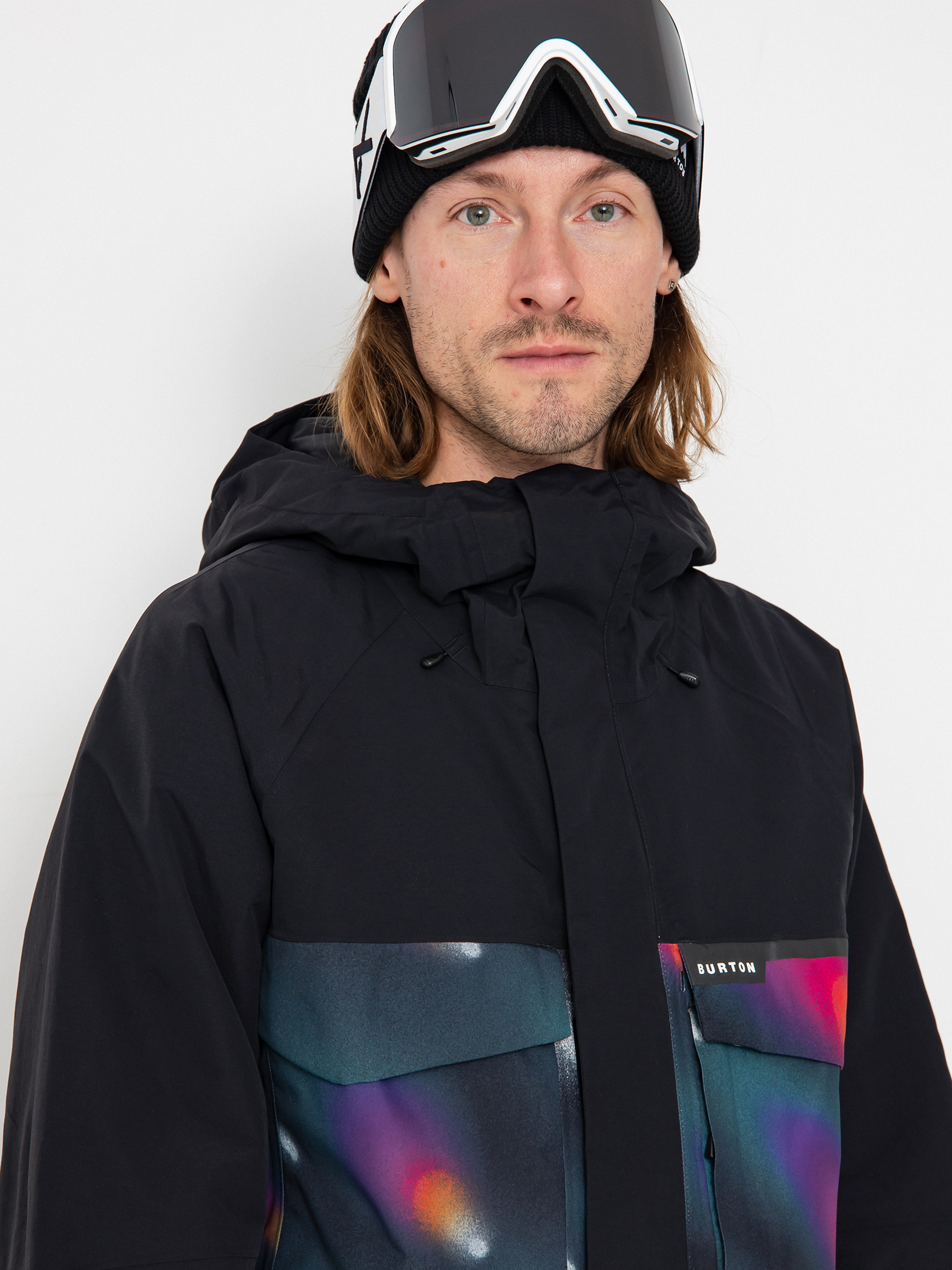 Mens Burton Snowboard jacket Covert 2.0 (true black/comets)