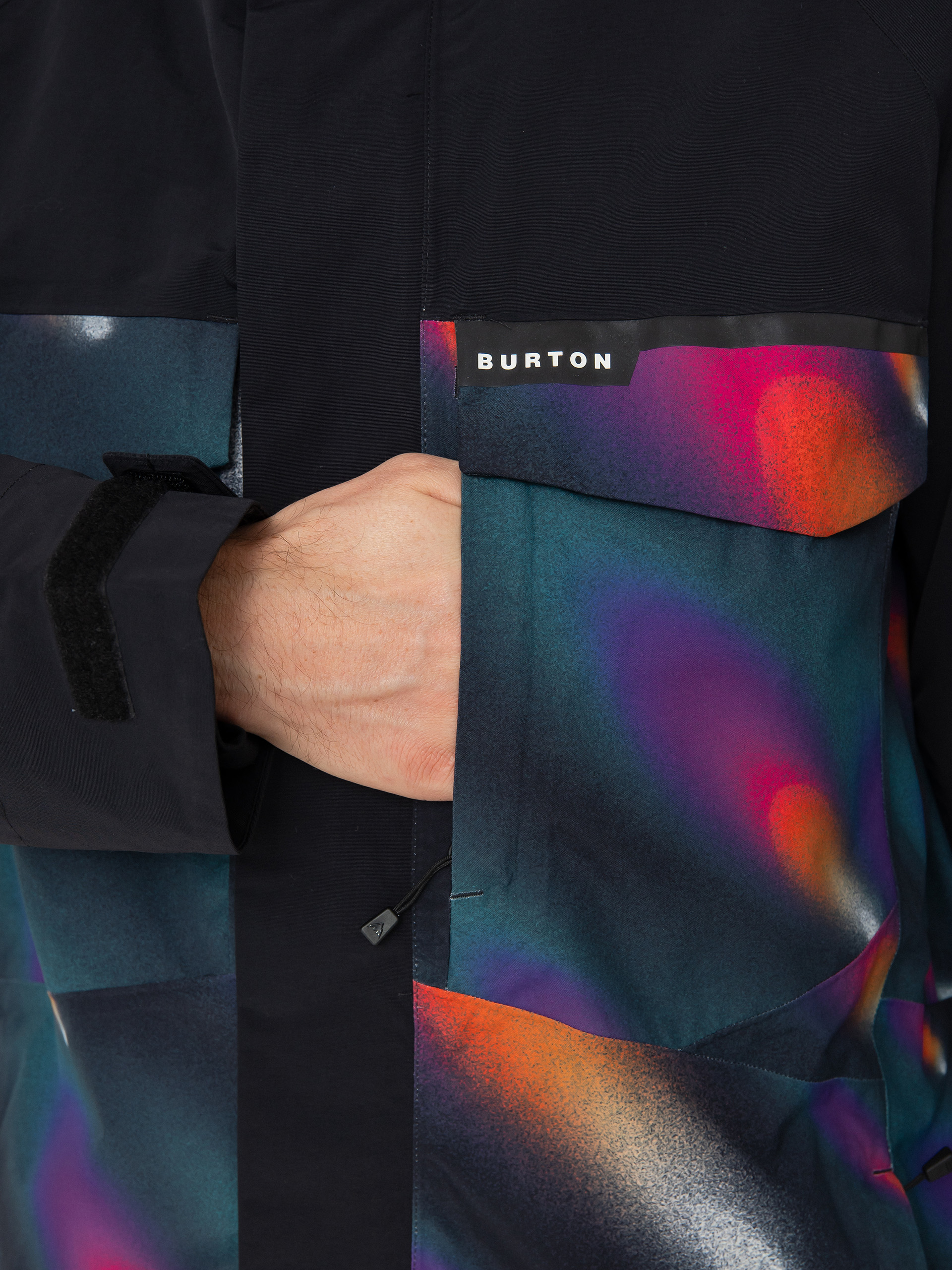 Mens Burton Snowboard jacket Covert 2.0 (true black/comets)