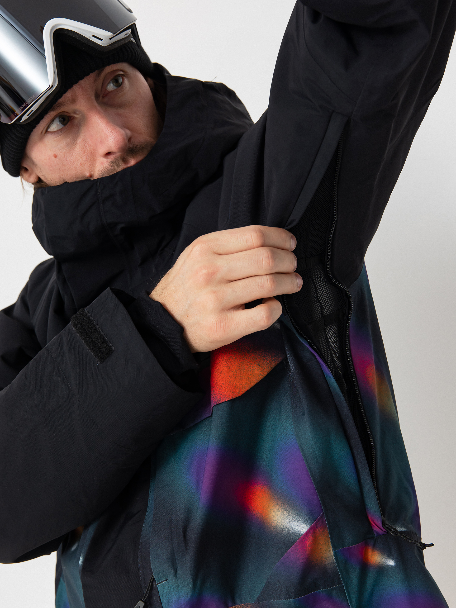 Mens Burton Snowboard jacket Covert 2.0 (true black/comets)