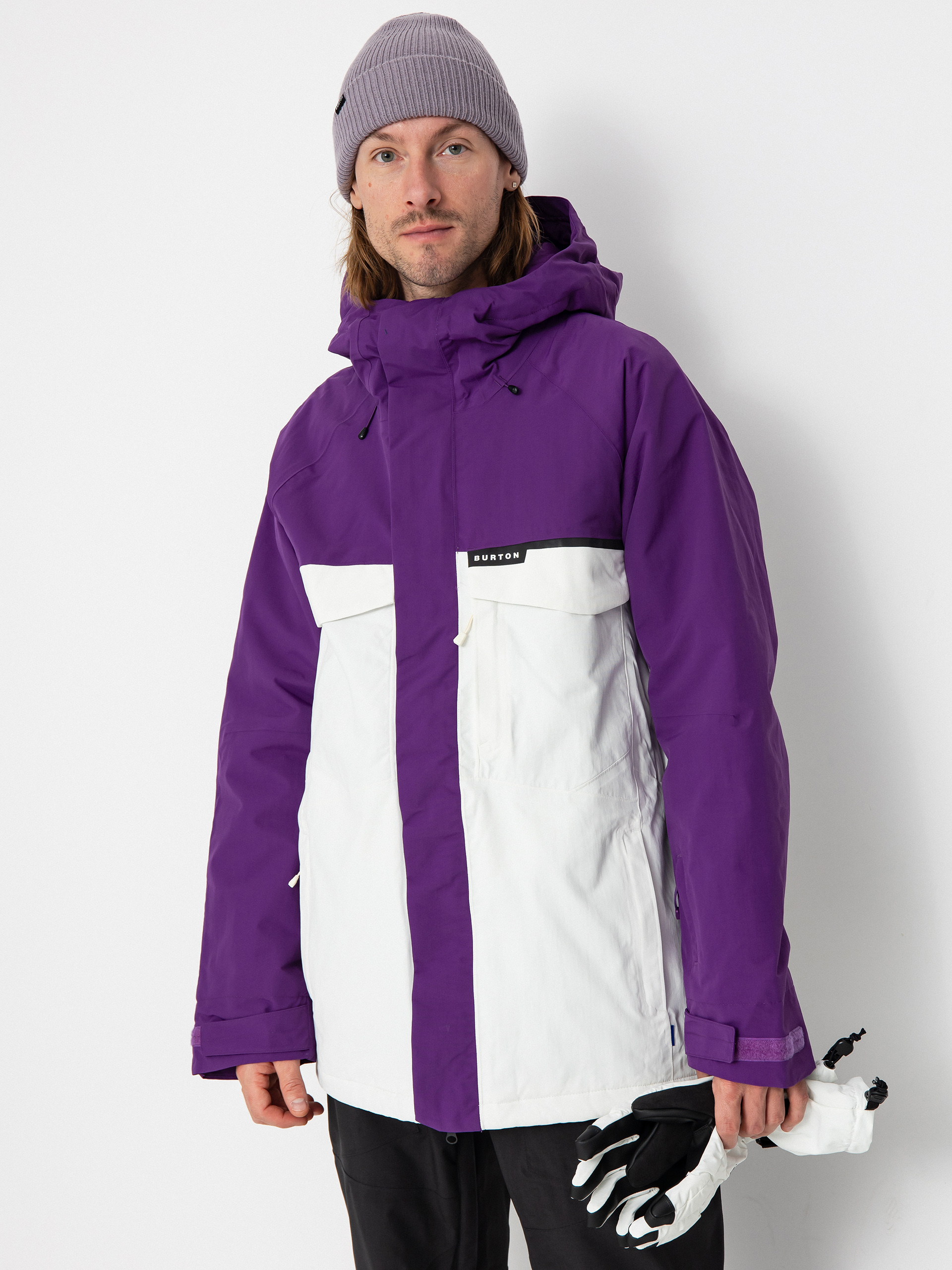 Burton Snowboard jacket Covert 2.0 - white, violet (imperial