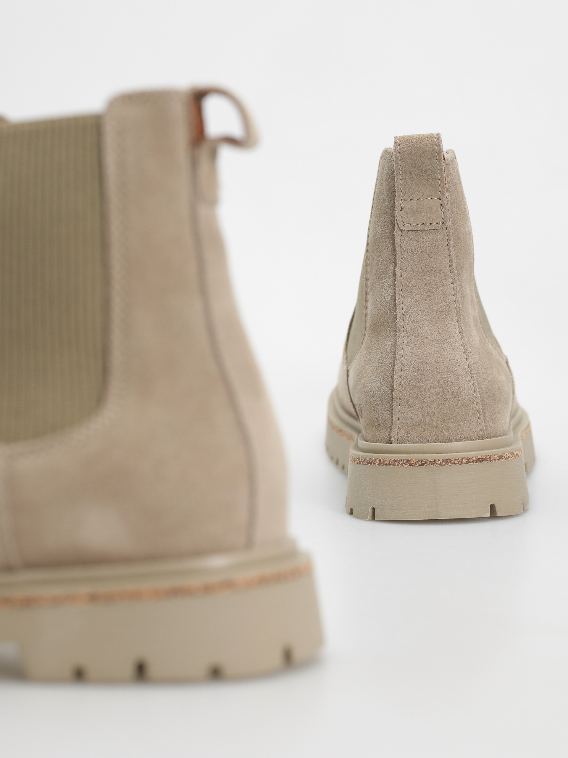 Birkenstock Highwood Slip On Women Suede Leather Narrow Wmn Schuhe (taupe)