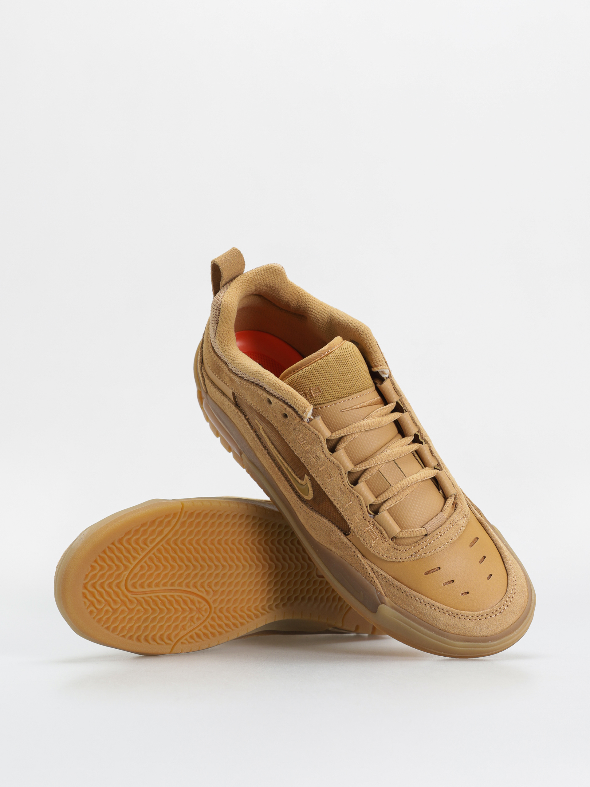 Nike SB Air Max Ishod Shoes (flax/wheat flax safety orange)