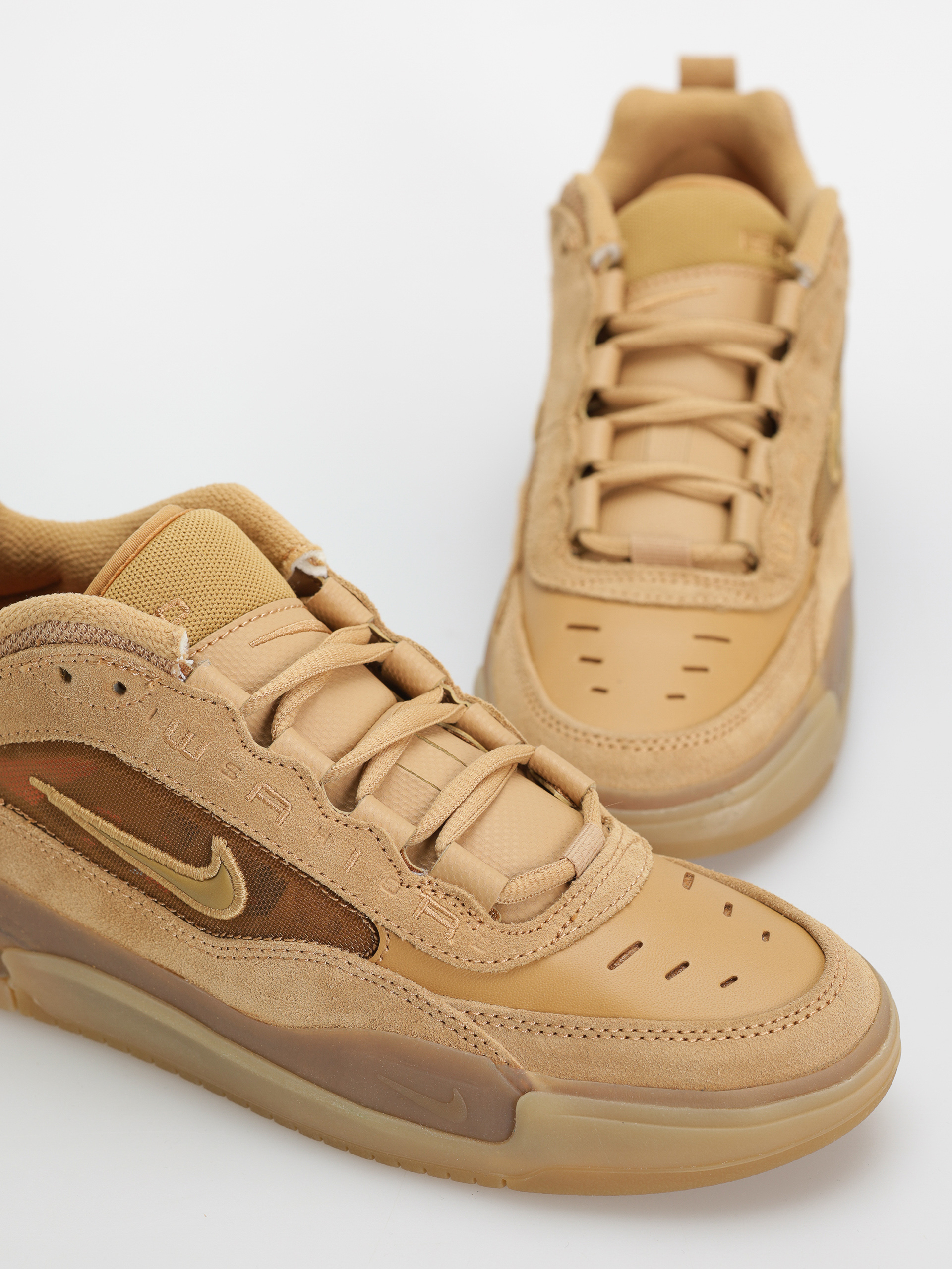 Nike SB Air Max Ishod Shoes (flax/wheat flax safety orange)