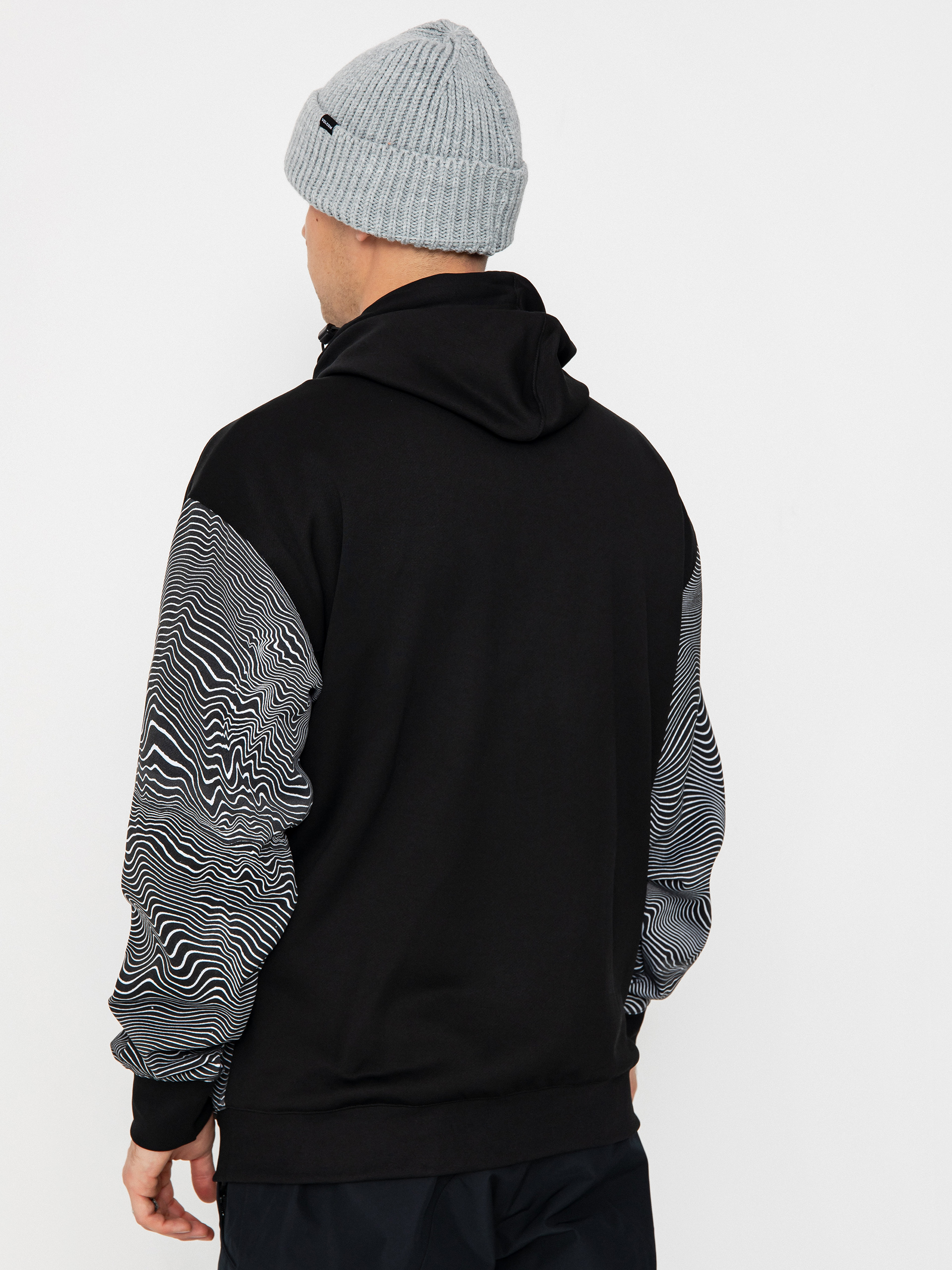 Herren Volcom Hydro Riding HD Aktives Sweatshirt (black print)