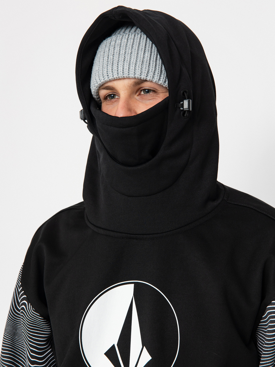 Mens Volcom Hydro Riding HD Active sweatshirt (black print)