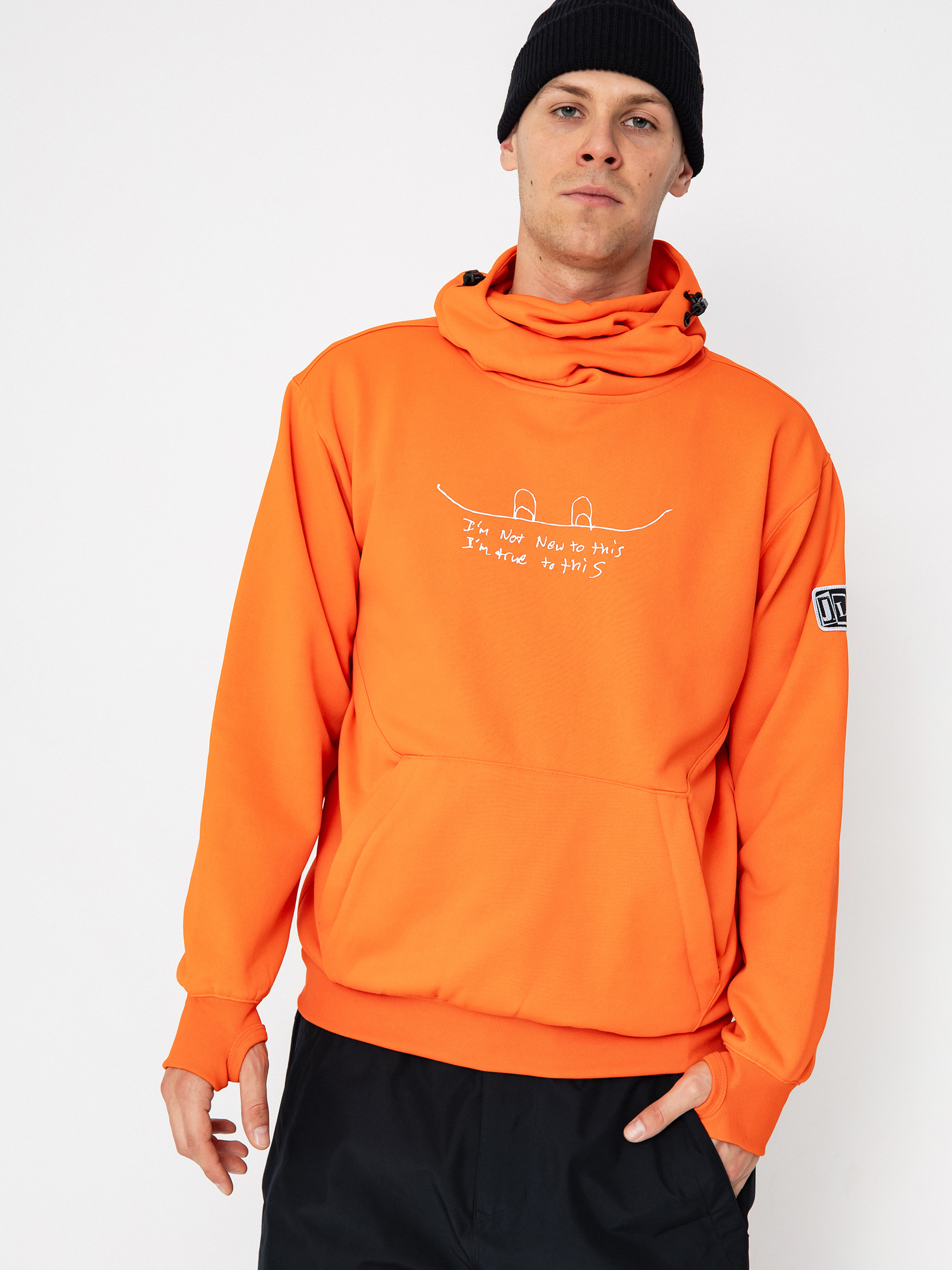 Herren Volcom Hydro Riding HD Aktives Sweatshirt (flame red)