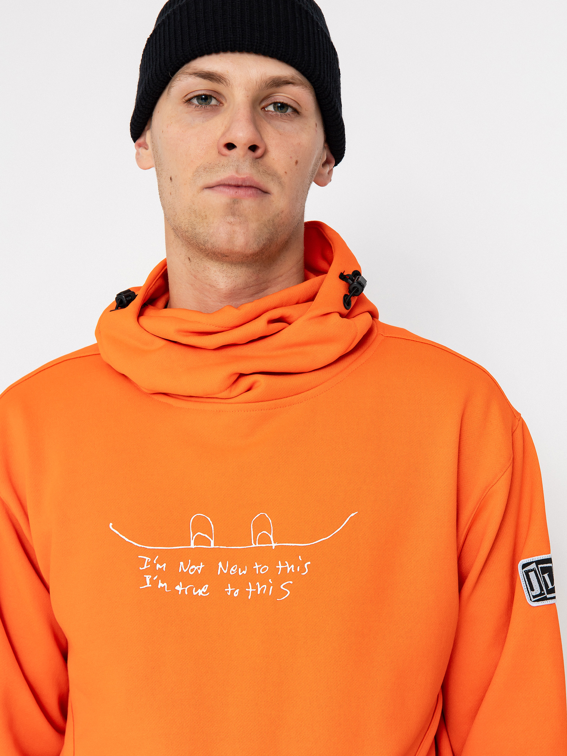 Herren Volcom Hydro Riding HD Aktives Sweatshirt (flame red)