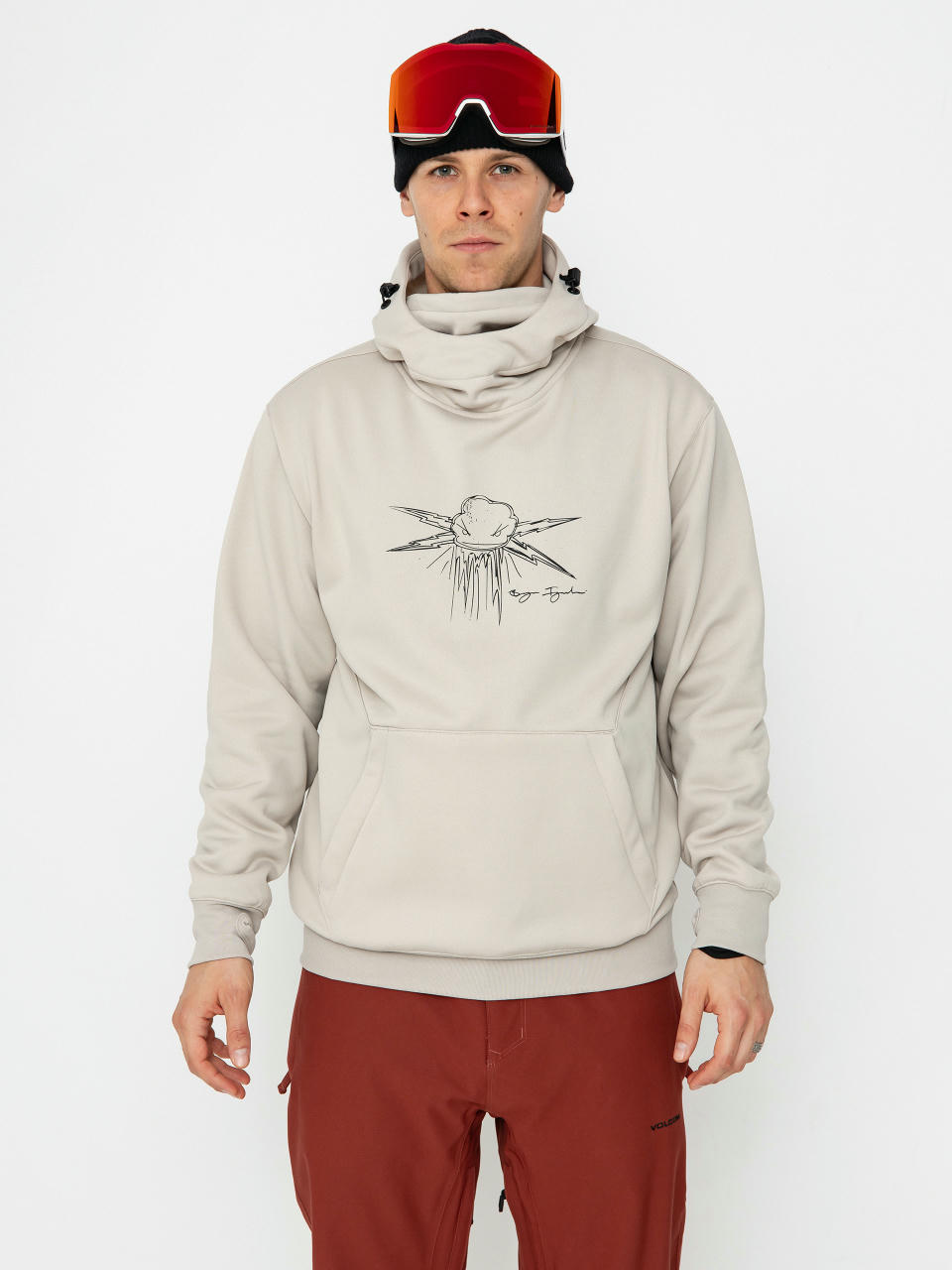 Volcom Hydro Riding HD Aktives Sweatshirt (stone)