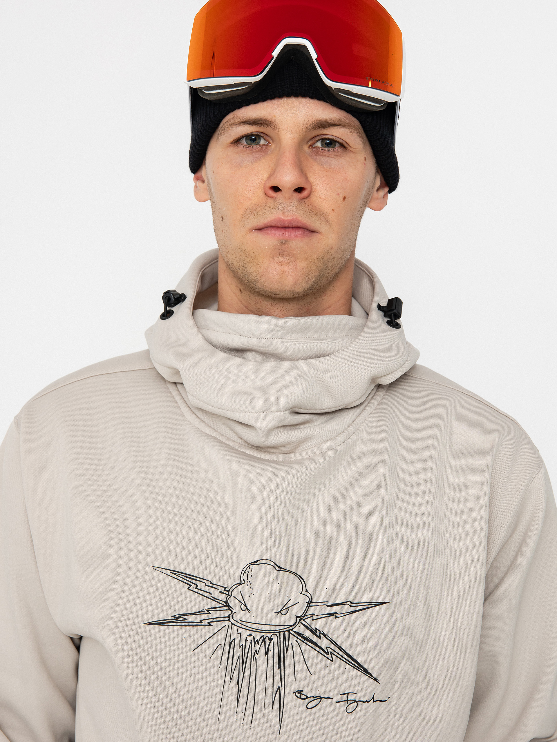 Mens Volcom Hydro Riding HD Active sweatshirt (stone)